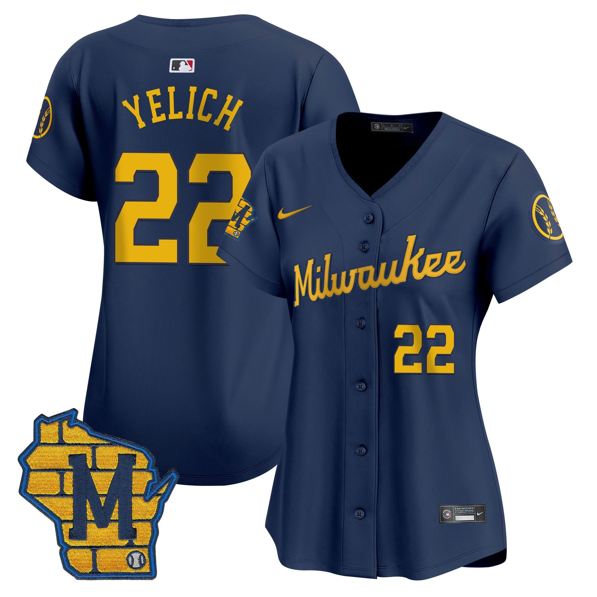 Women’s Milwaukee Home Patch Vapor Premier Limited Jersey