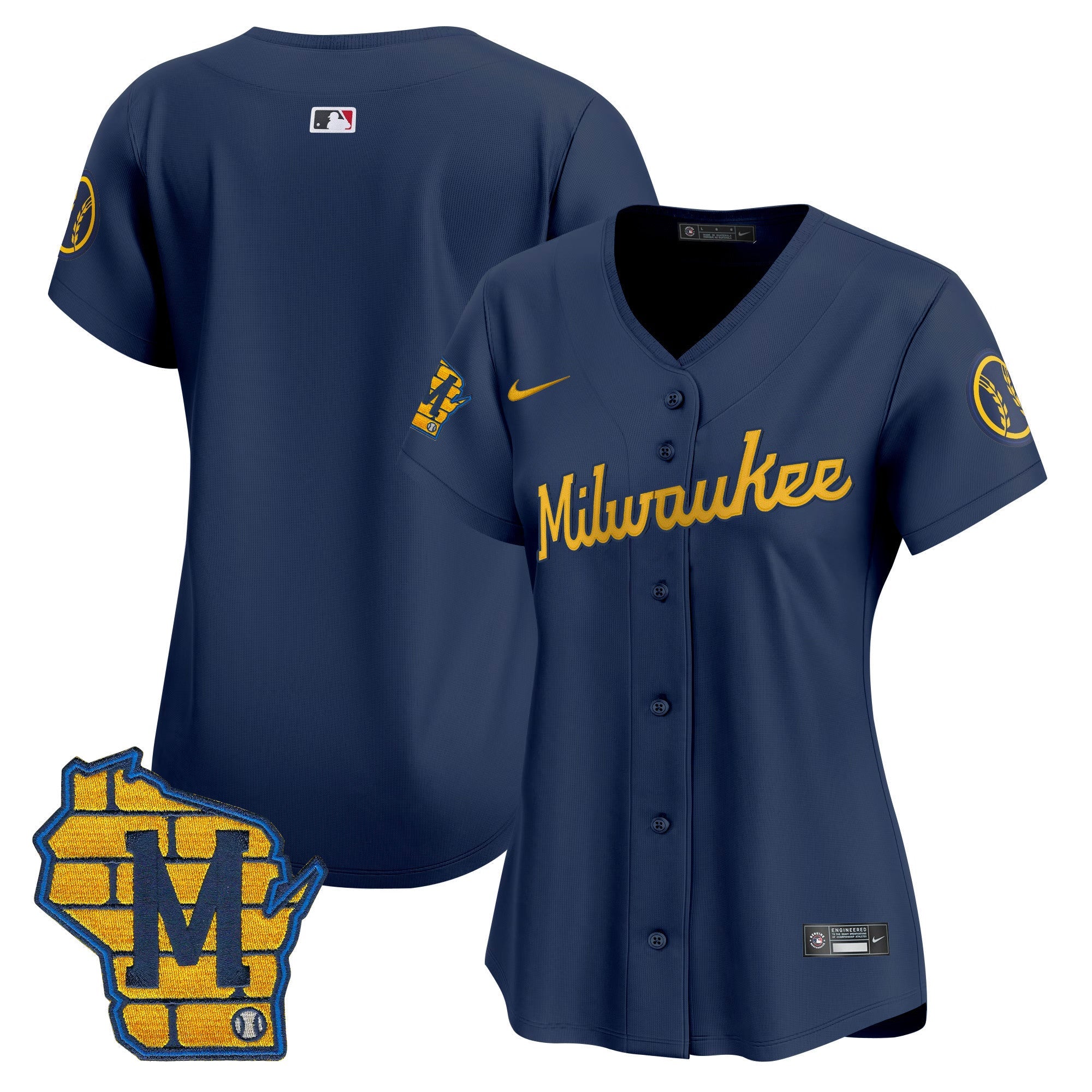 Women’s Milwaukee Home Patch Vapor Premier Limited Jersey