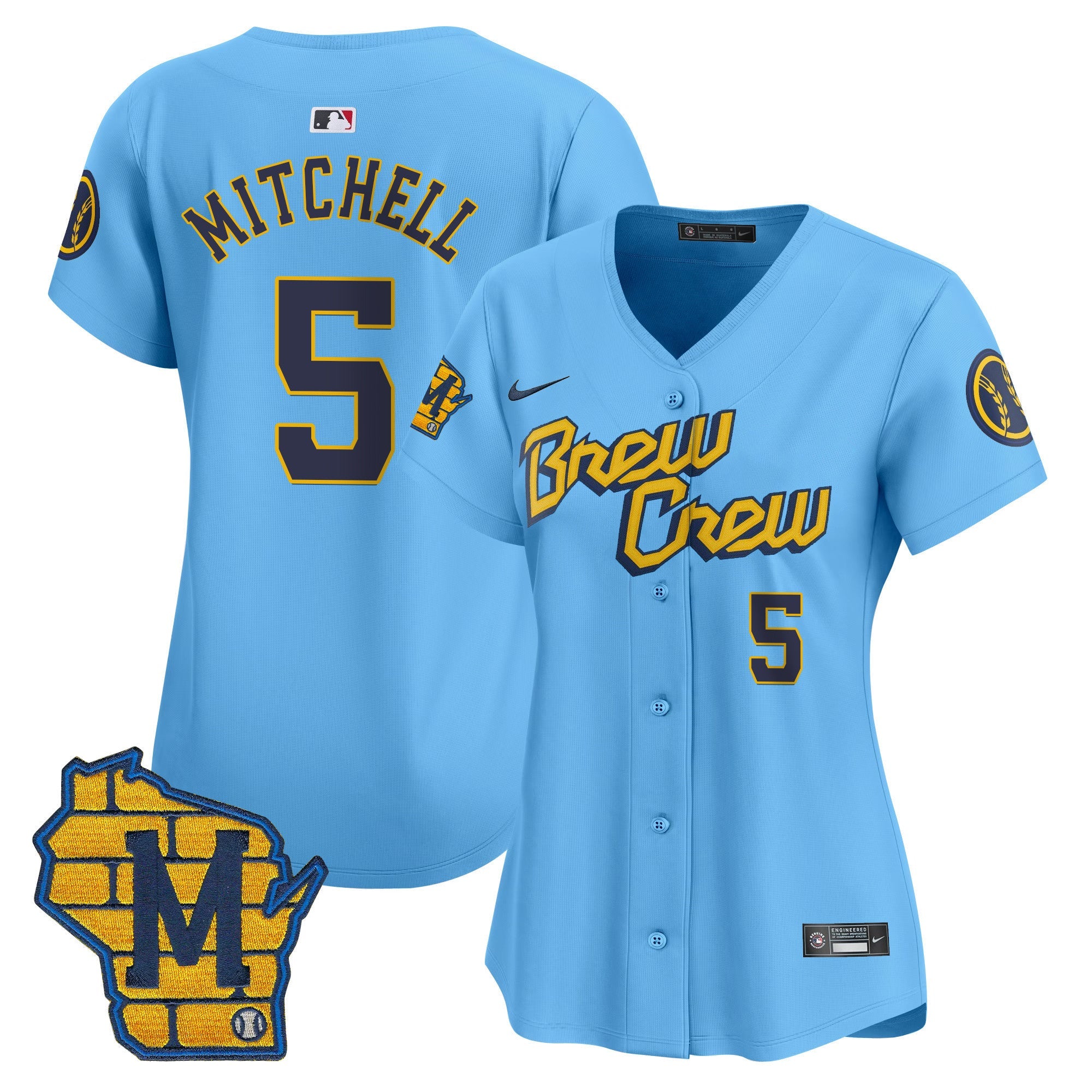 Women’s Milwaukee Home Patch Vapor Premier Limited Jersey