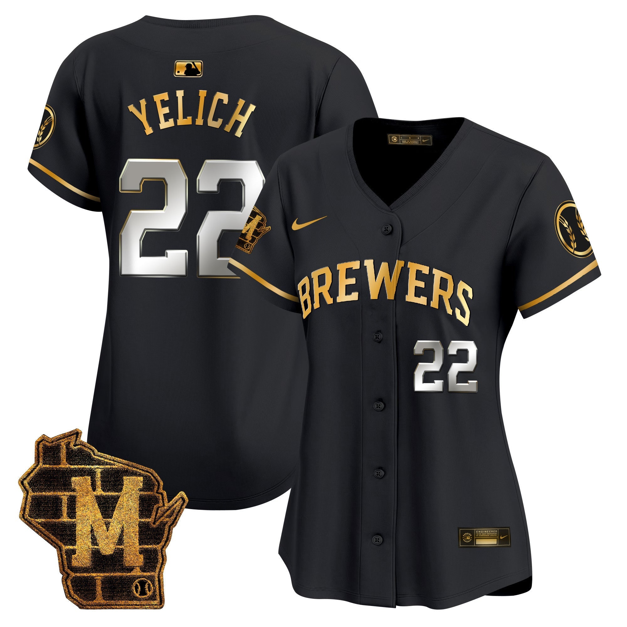 Women’s Milwaukee Home Patch Vapor Premier Limited Jersey