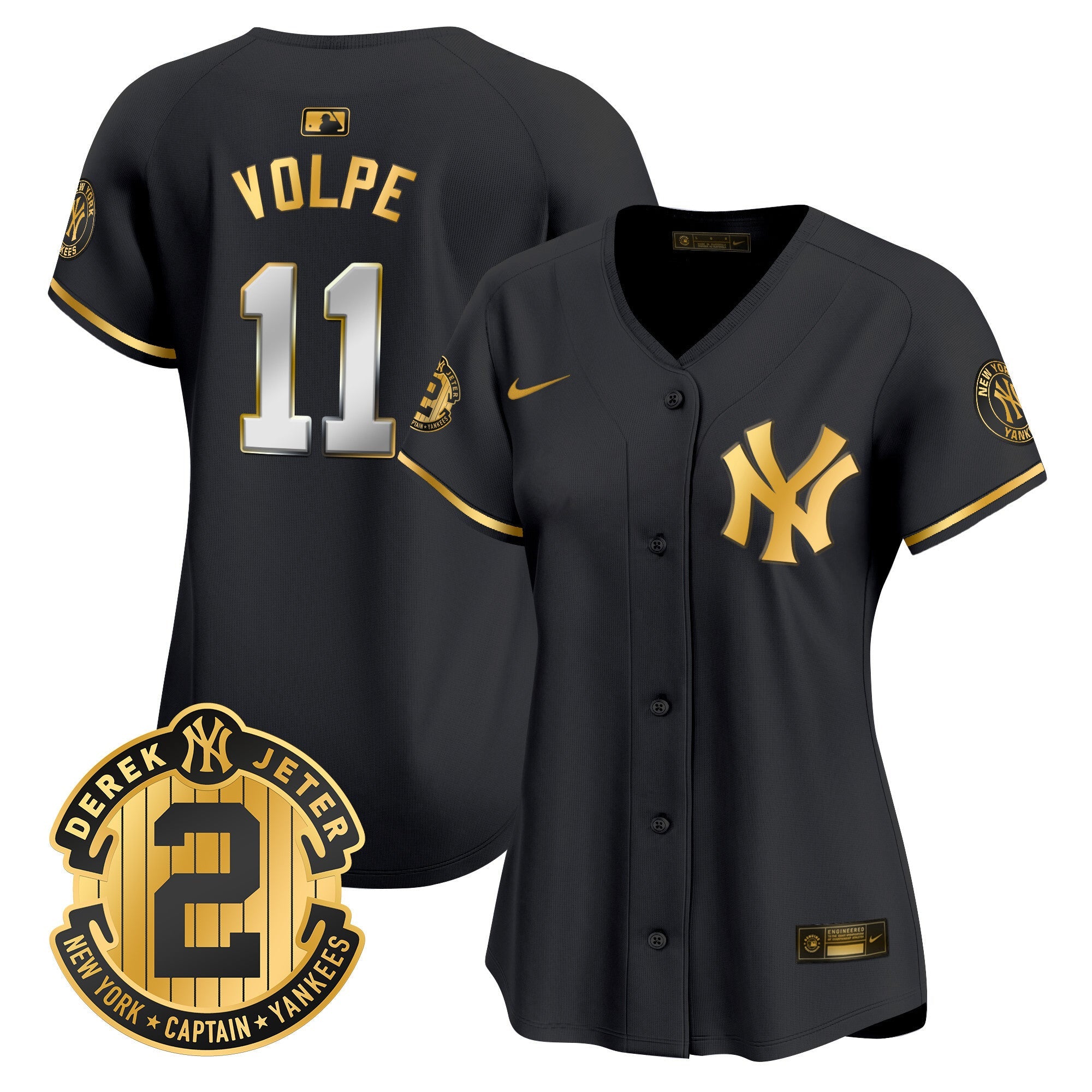 Women’s New York Derek Jeter Patch Vapor Premier Limited Jersey