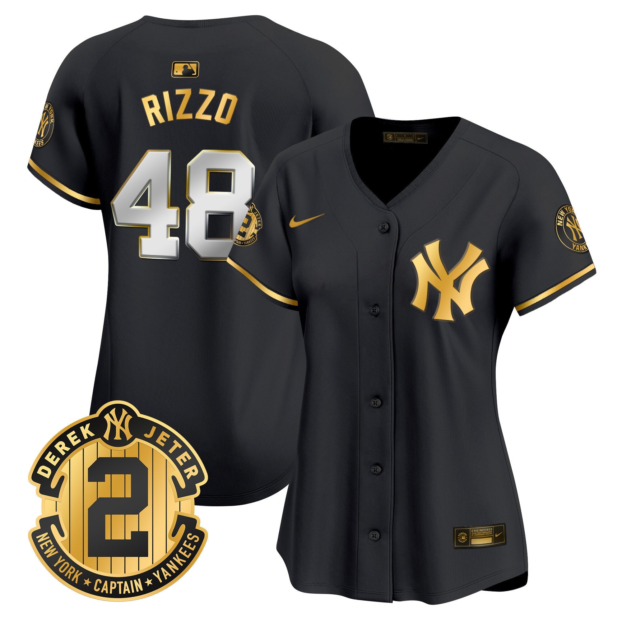 Women’s New York Derek Jeter Patch Vapor Premier Limited Jersey