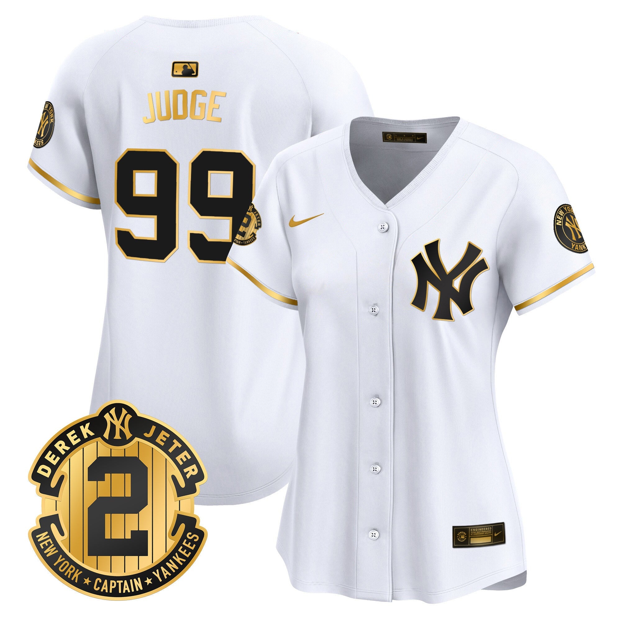 Women’s New York Derek Jeter Patch Vapor Premier Limited Jersey