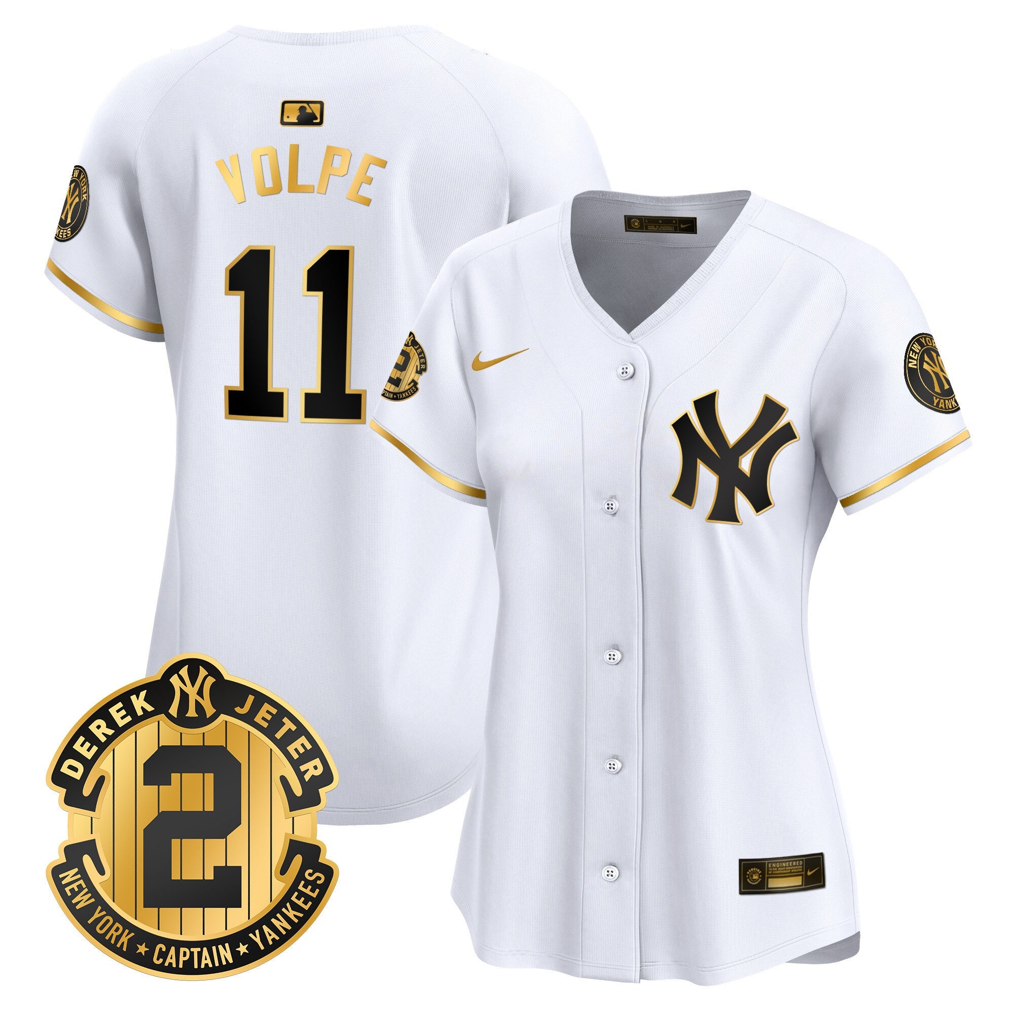 Women’s New York Derek Jeter Patch Vapor Premier Limited Jersey