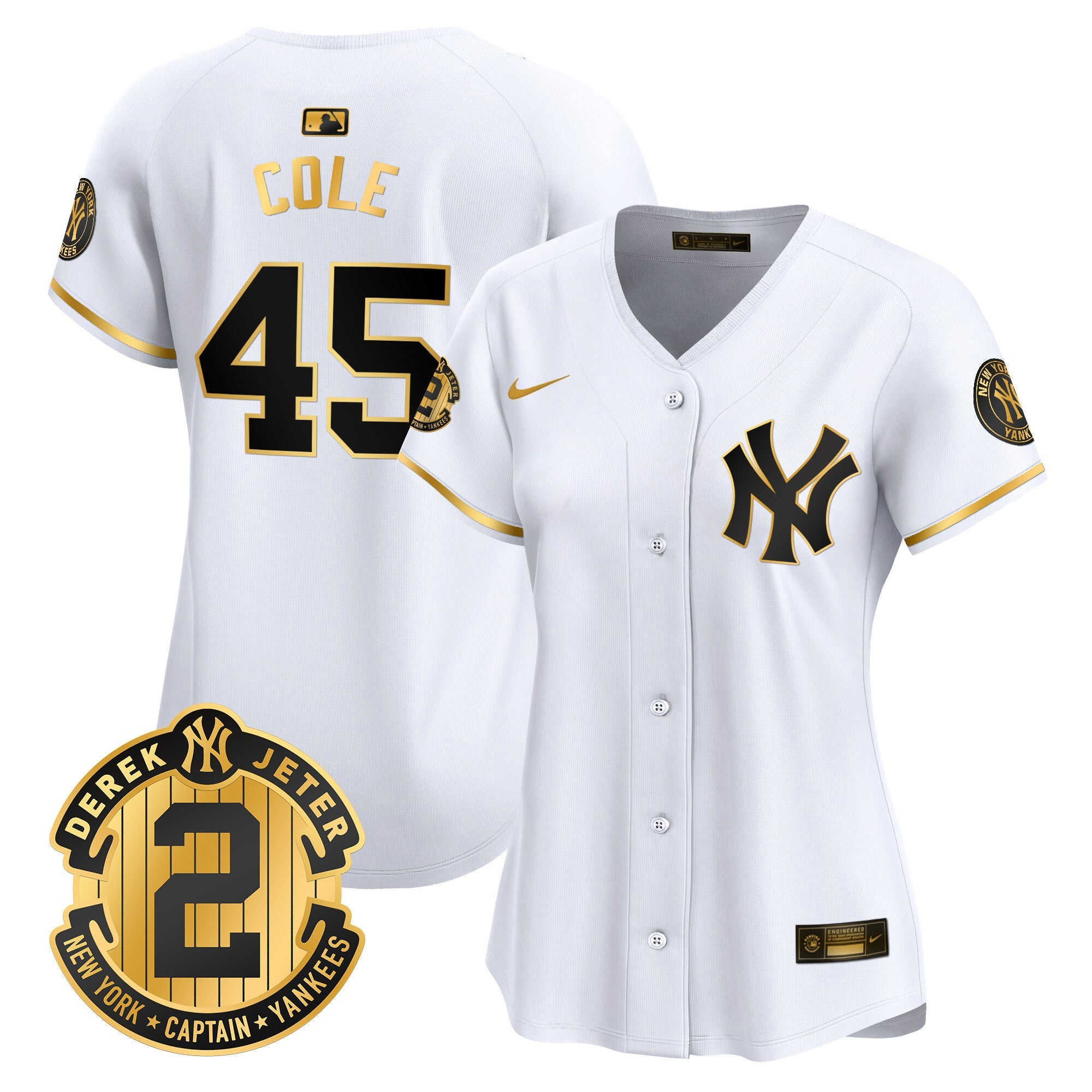 Women’s New York Derek Jeter Patch Vapor Premier Limited Jersey