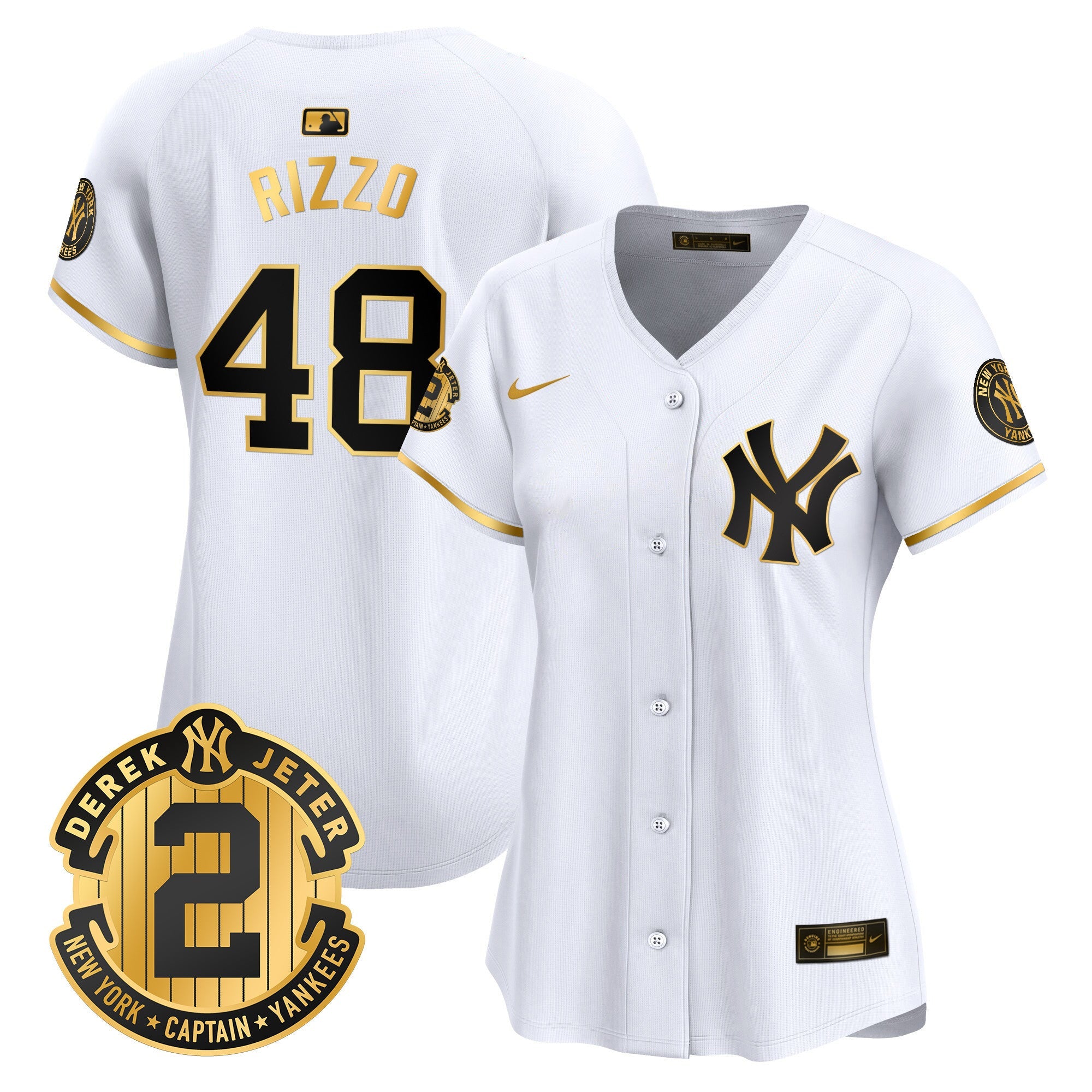 Women’s New York Derek Jeter Patch Vapor Premier Limited Jersey