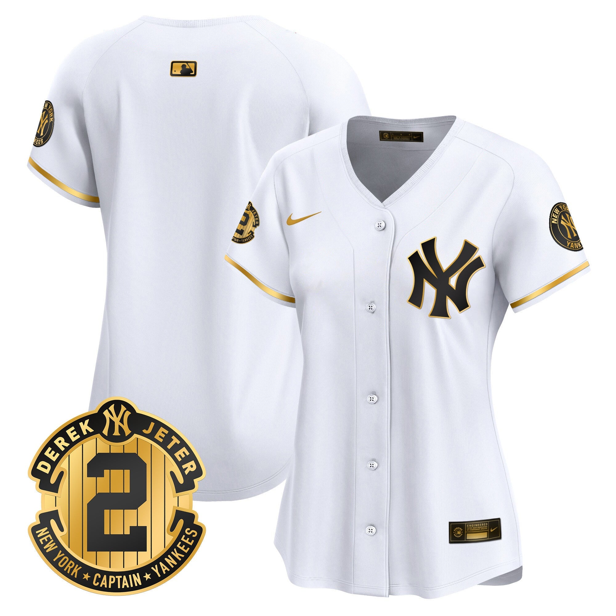 Women’s New York Derek Jeter Patch Vapor Premier Limited Jersey