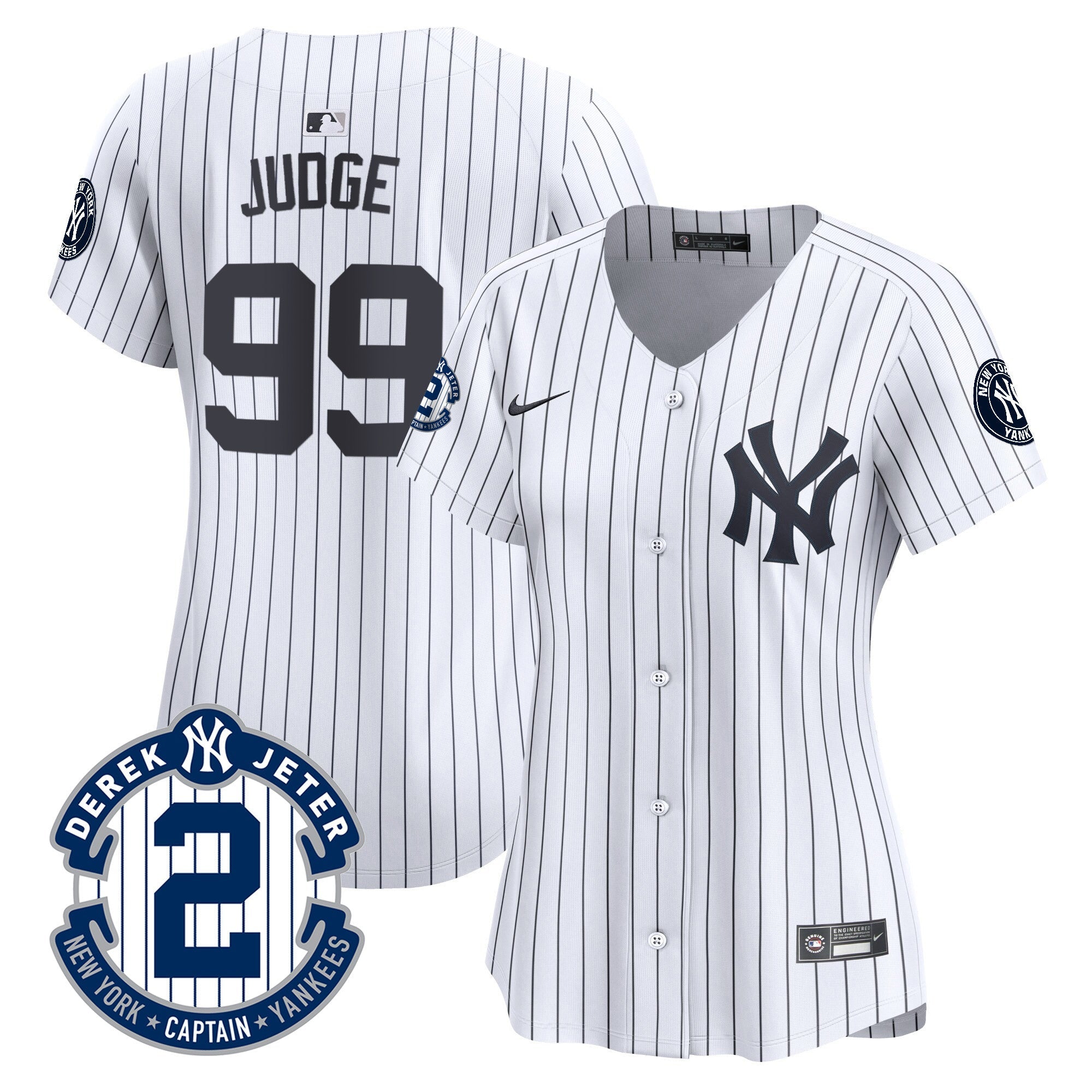 Women’s New York Derek Jeter Patch Vapor Premier Limited Jersey