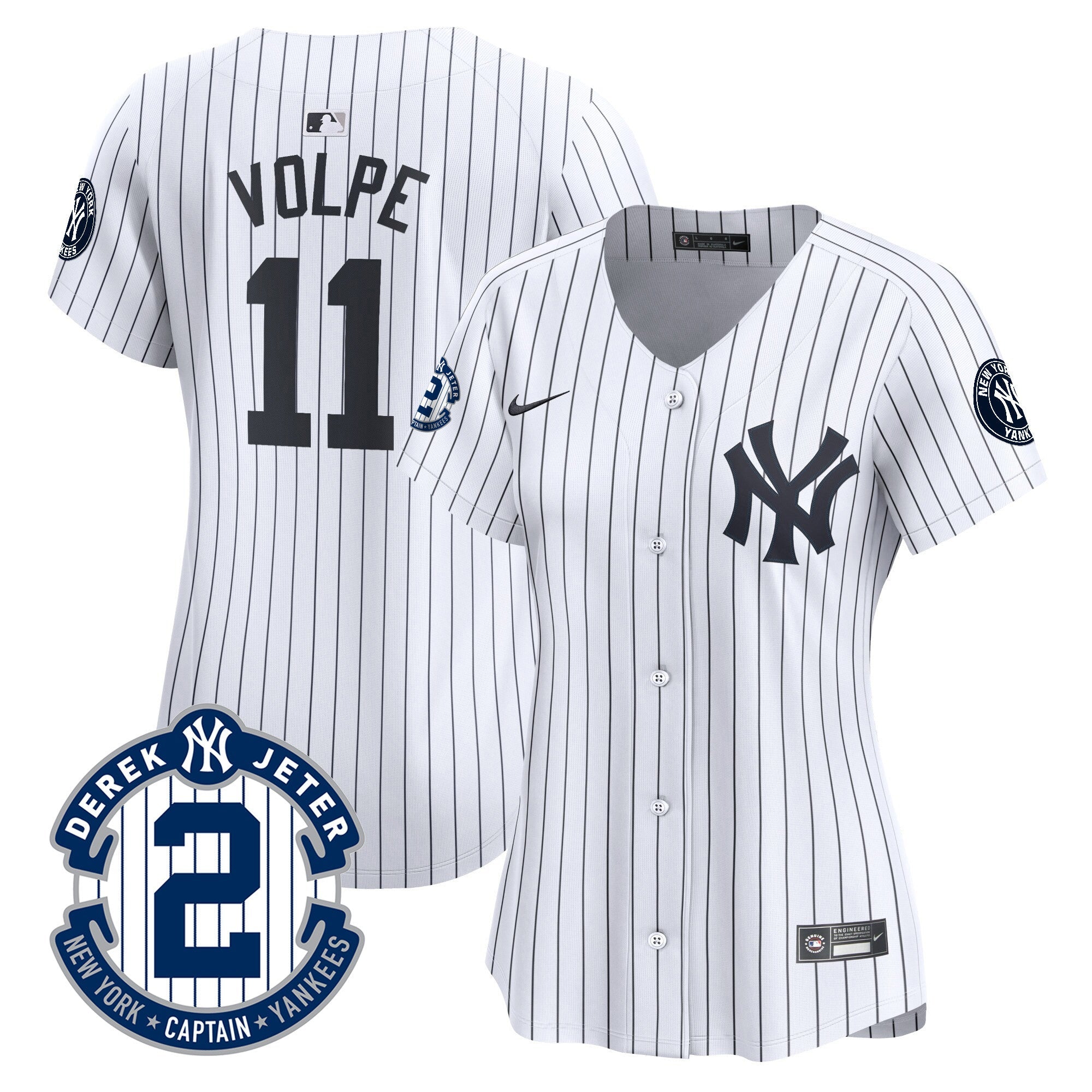 Women’s New York Derek Jeter Patch Vapor Premier Limited Jersey