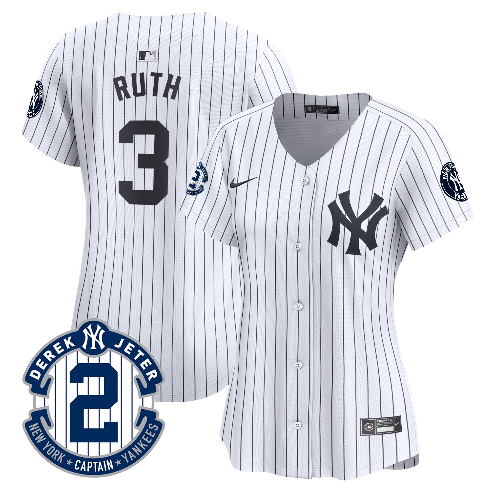 Women’s New York Derek Jeter Patch Vapor Premier Limited Jersey