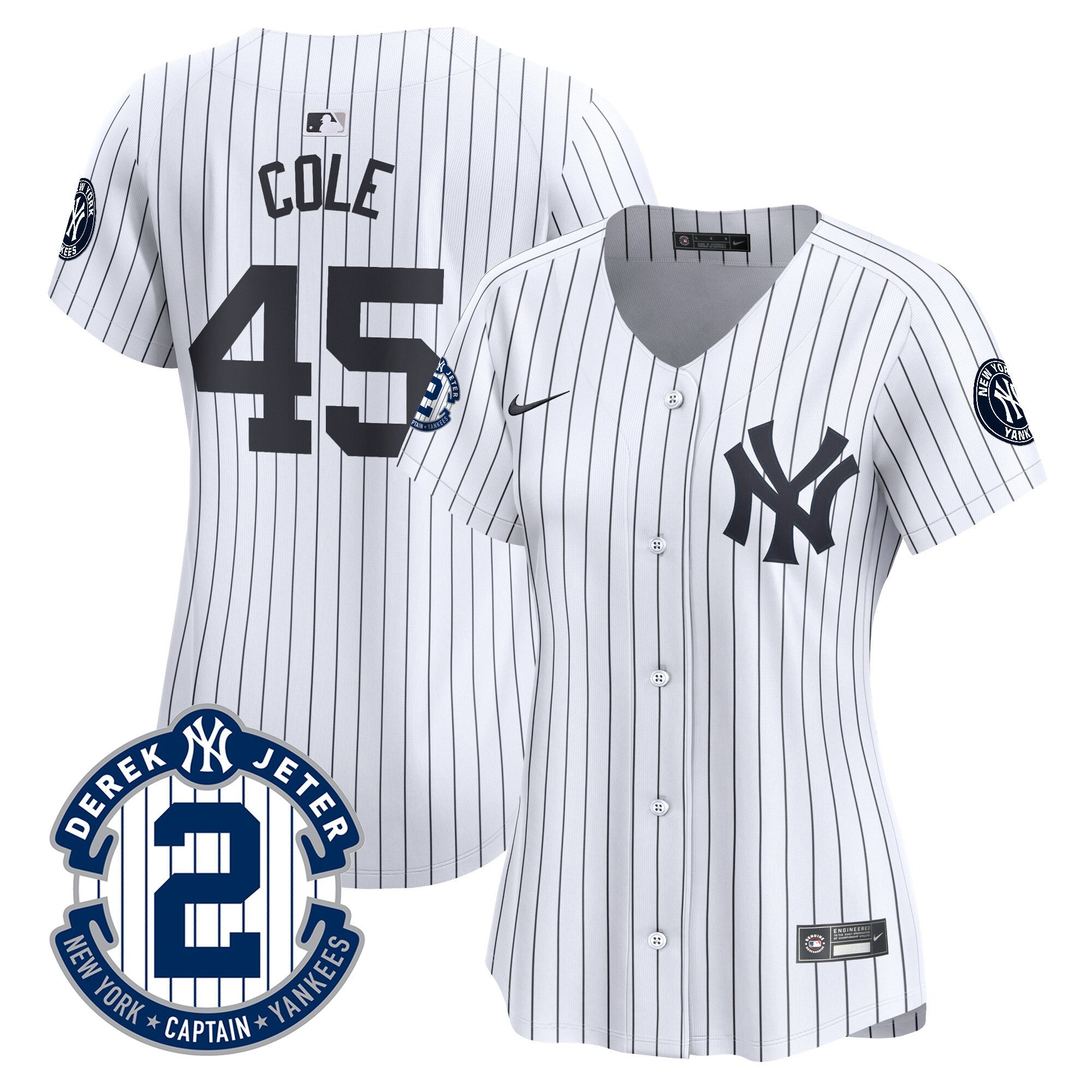 Women’s New York Derek Jeter Patch Vapor Premier Limited Jersey