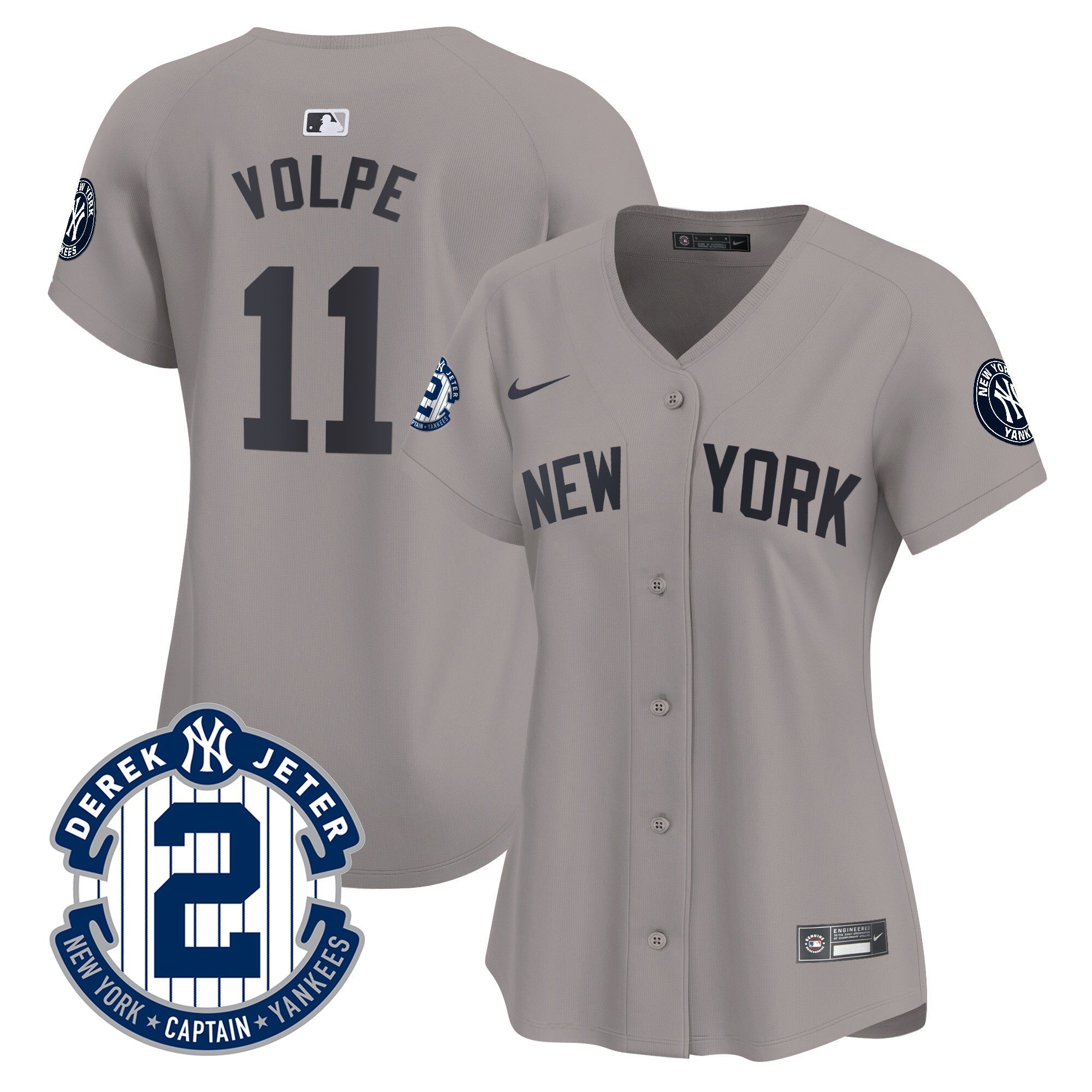Women’s New York Derek Jeter Patch Vapor Premier Limited Jersey