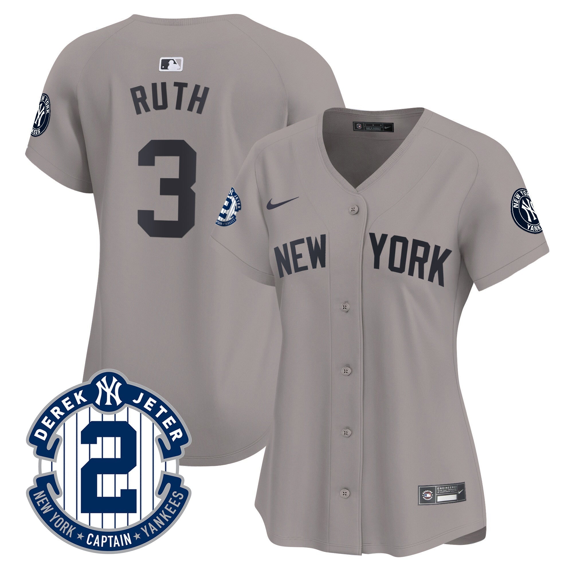 Women’s New York Derek Jeter Patch Vapor Premier Limited Jersey