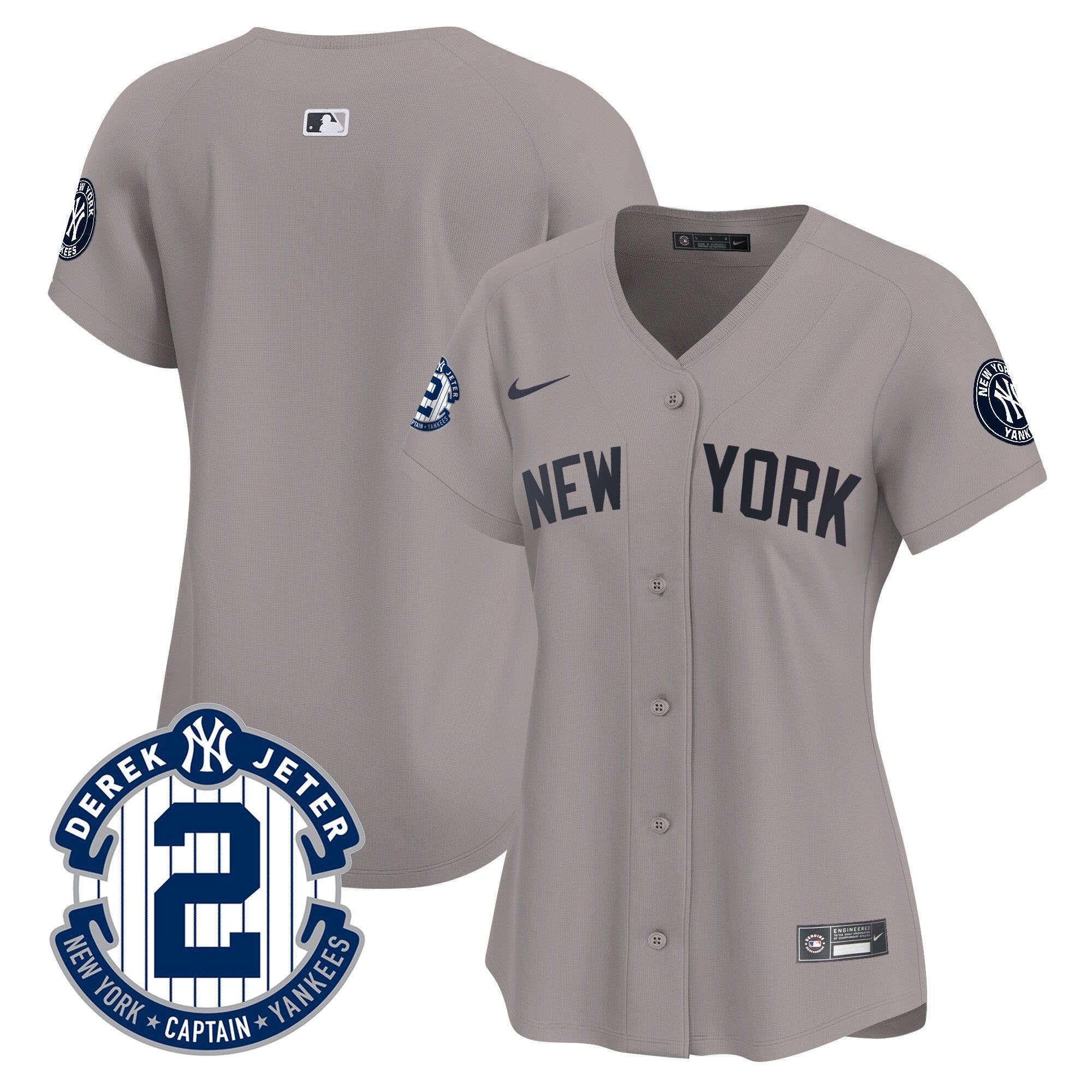 Women’s New York Derek Jeter Patch Vapor Premier Limited Jersey