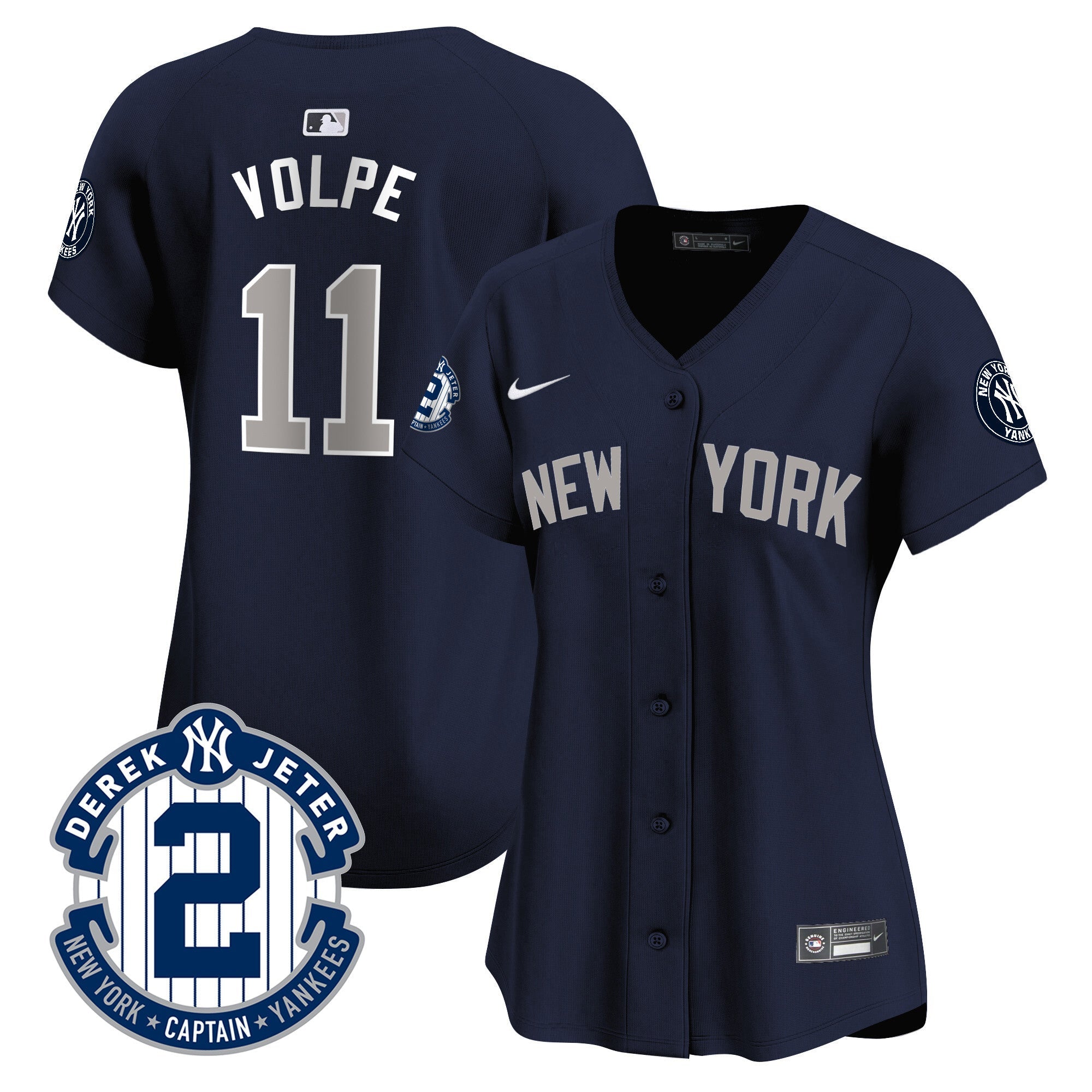 Women’s New York Derek Jeter Patch Vapor Premier Limited Jersey