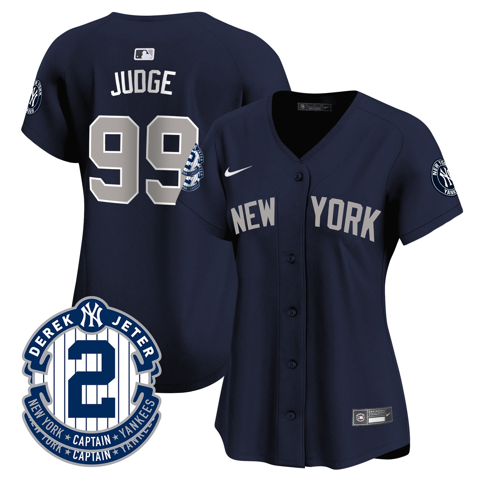 Women’s New York Derek Jeter Patch Vapor Premier Limited Jersey
