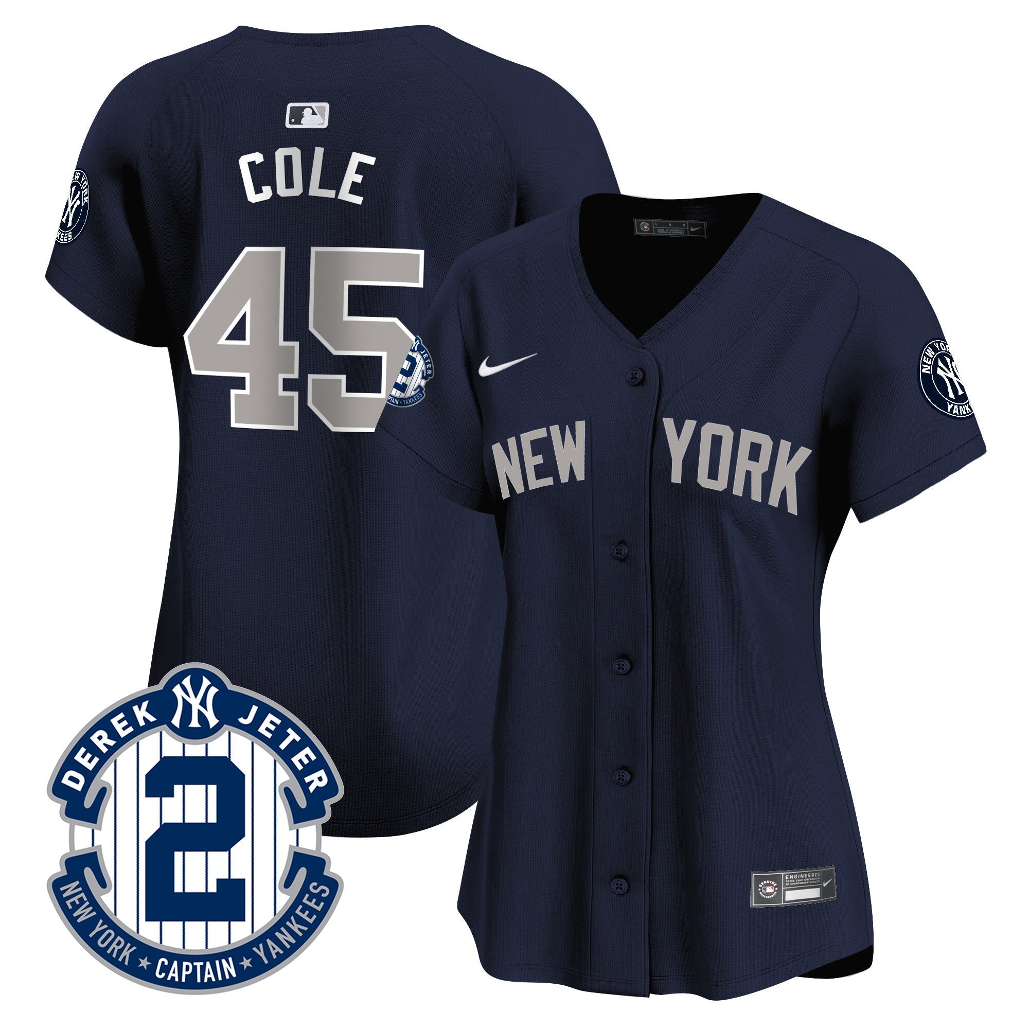 Women’s New York Derek Jeter Patch Vapor Premier Limited Jersey
