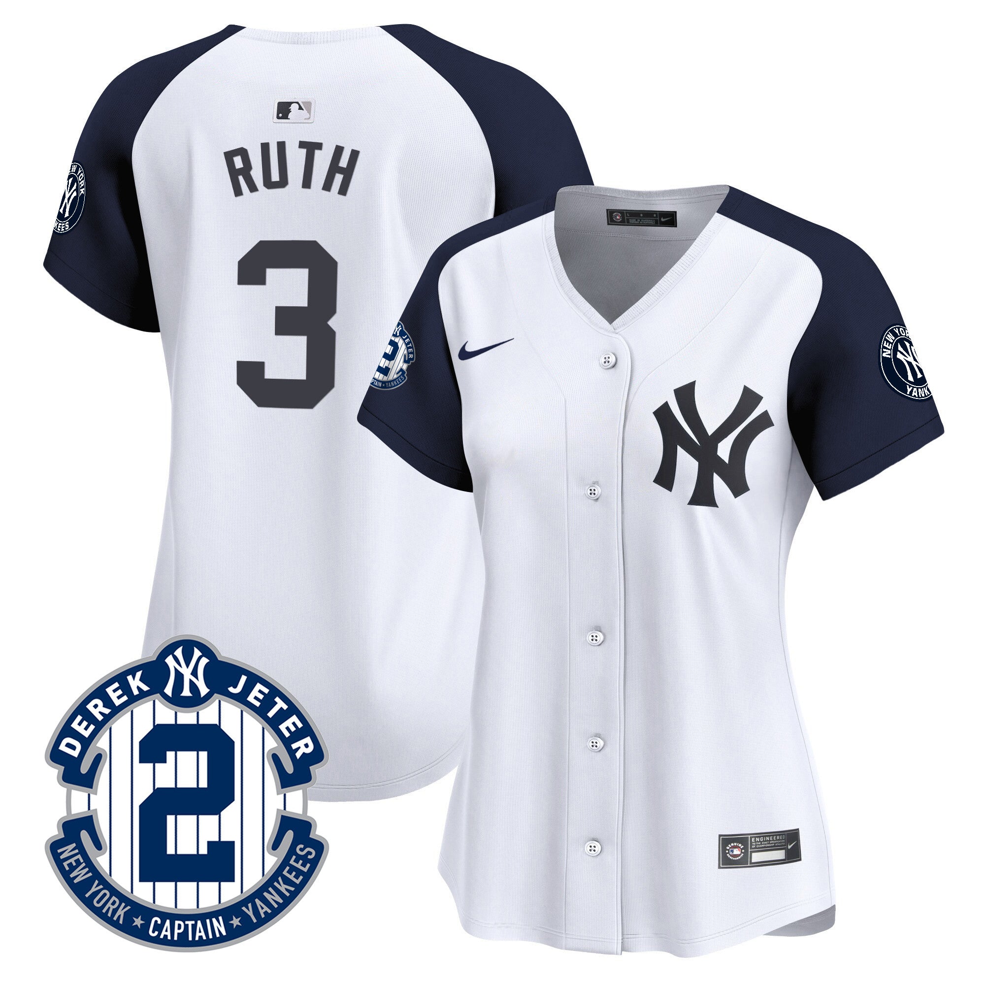 Women’s New York Derek Jeter Patch Vapor Premier Limited Jersey