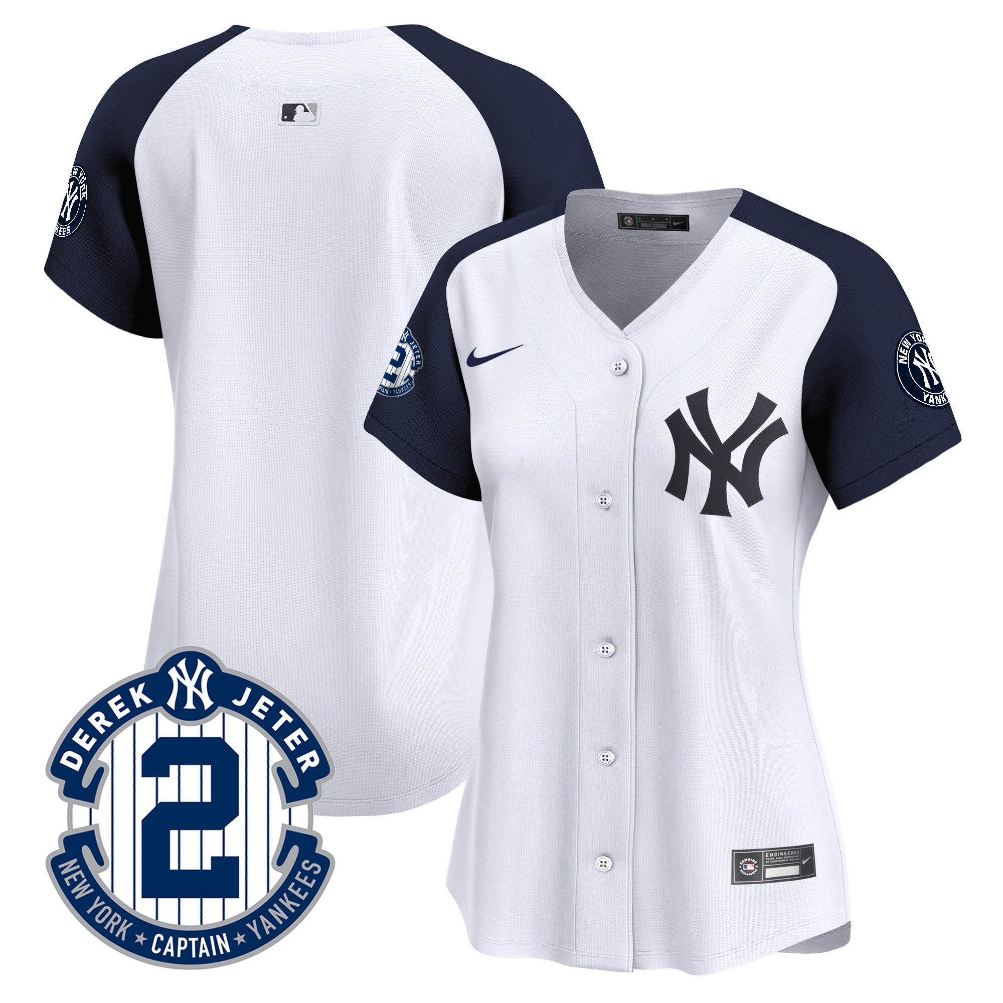 Women’s New York Derek Jeter Patch Vapor Premier Limited Jersey