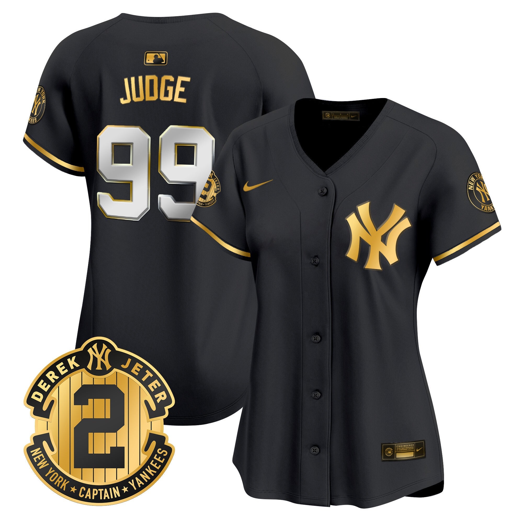Women’s New York Derek Jeter Patch Vapor Premier Limited Jersey