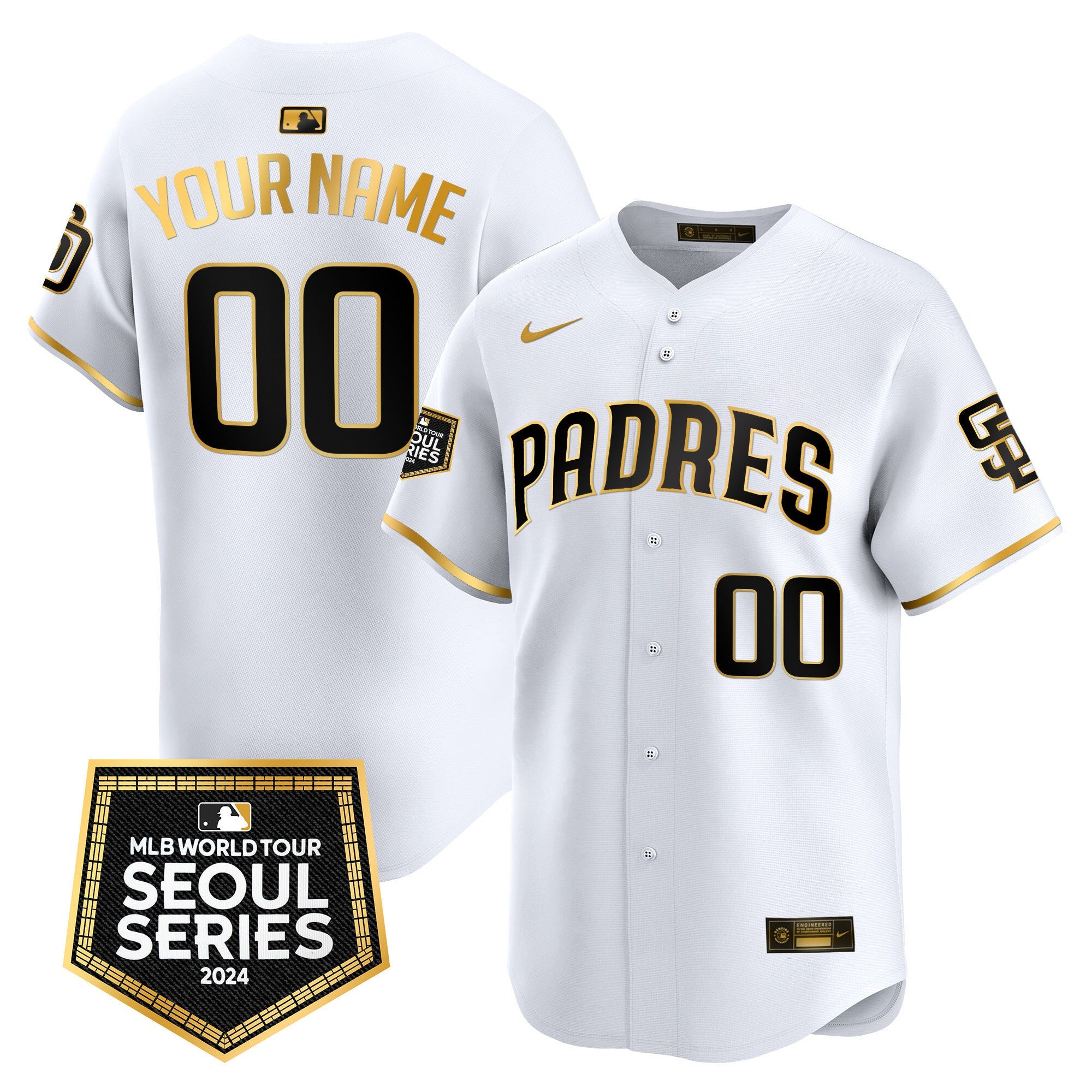 2024 World Tour Seoul Series Patch Vapor Premier Limited Custom Jersey