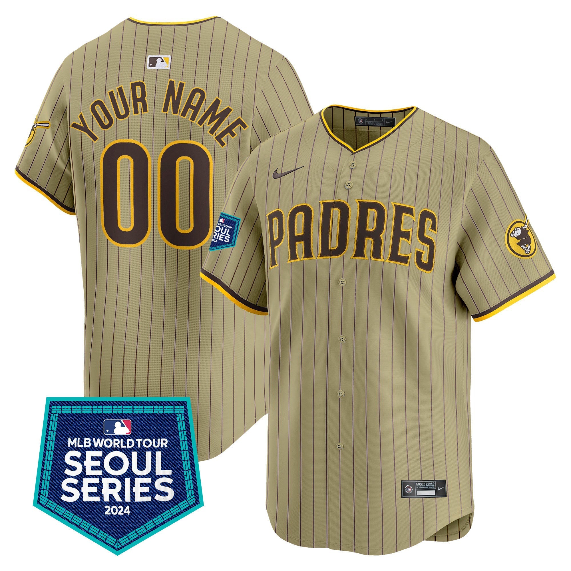 2024 World Tour Seoul Series Patch Vapor Premier Limited Custom Jersey