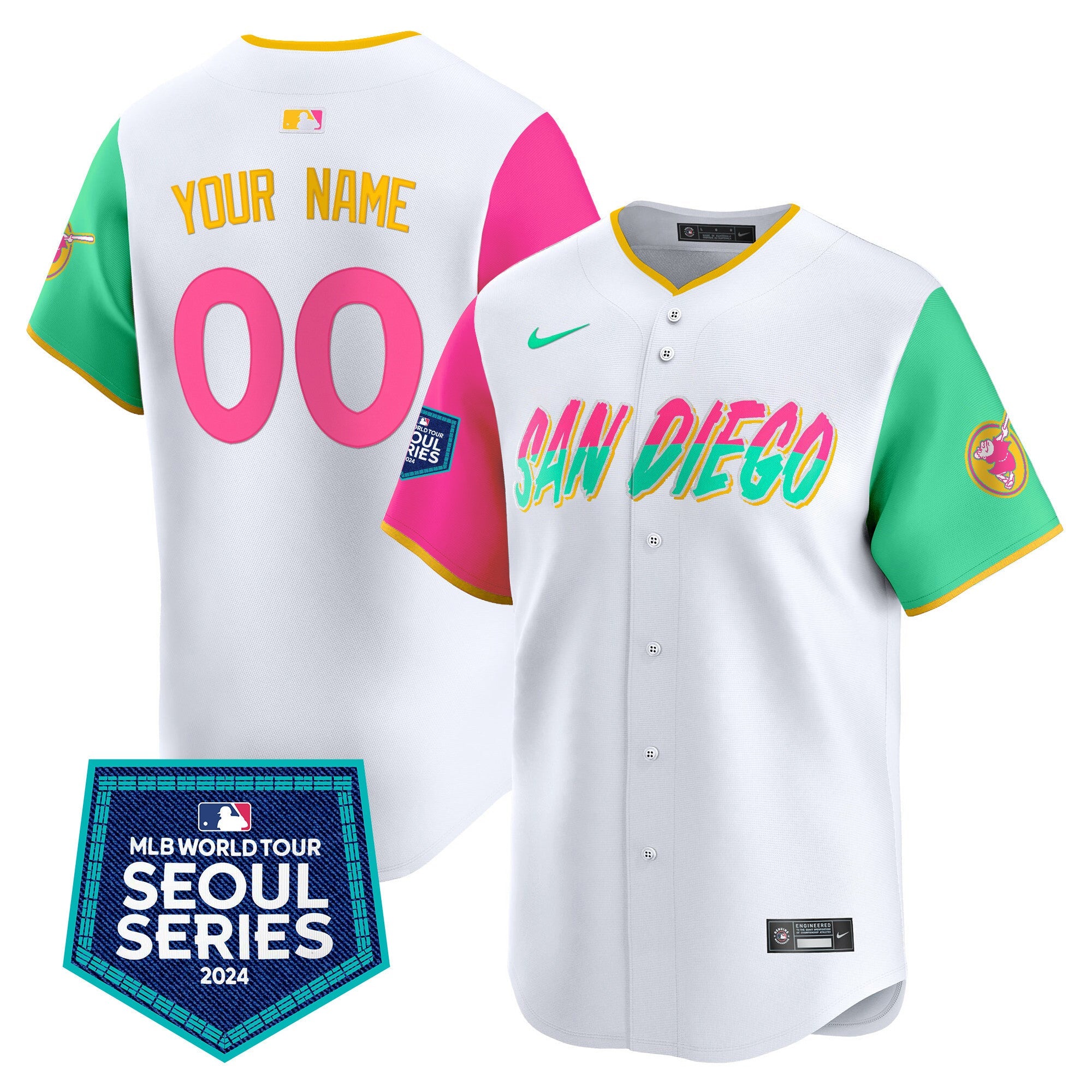 2024 World Tour Seoul Series Patch Vapor Premier Limited Custom Jersey