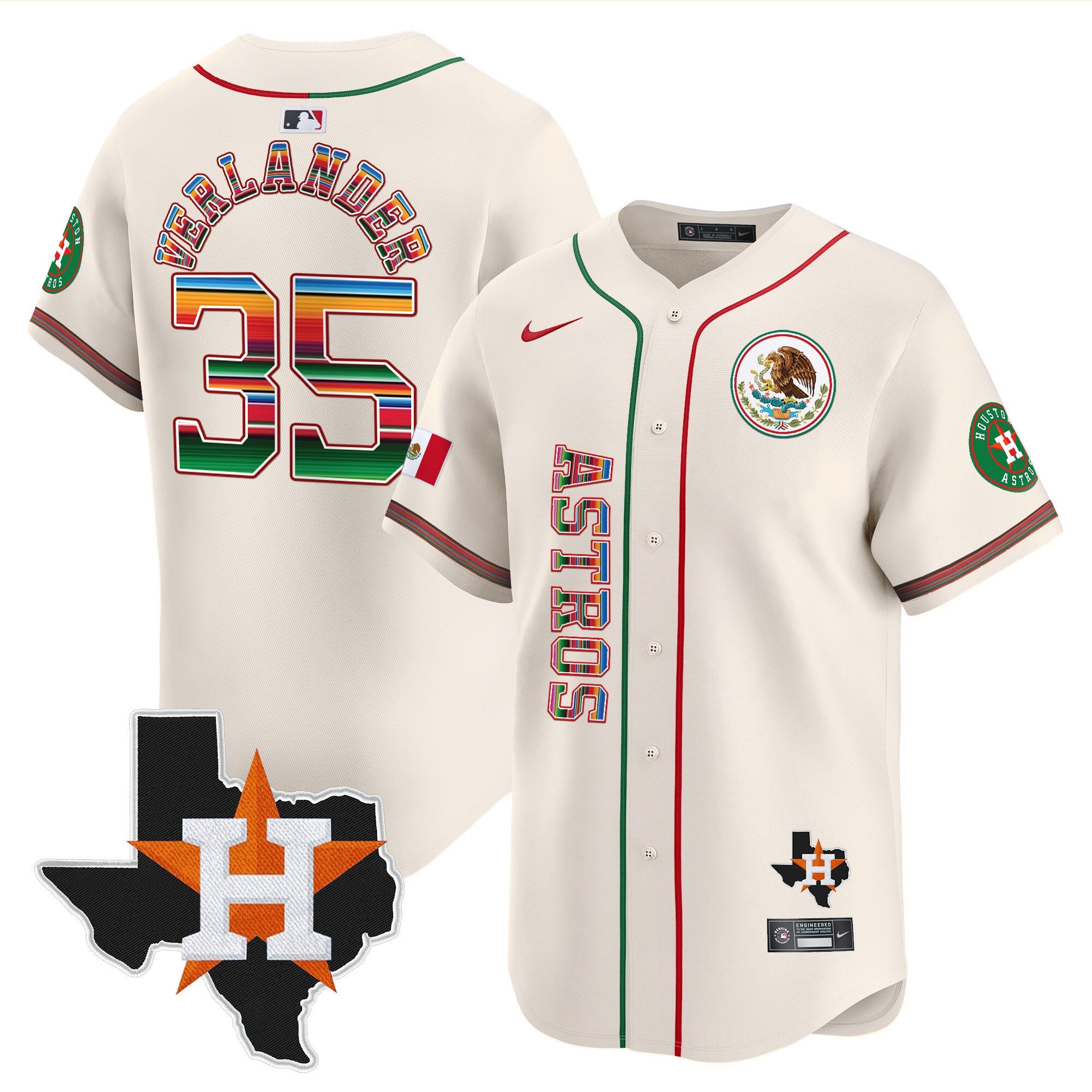 Men’s Houston Mexico Vapor Premier Limited Jersey V4