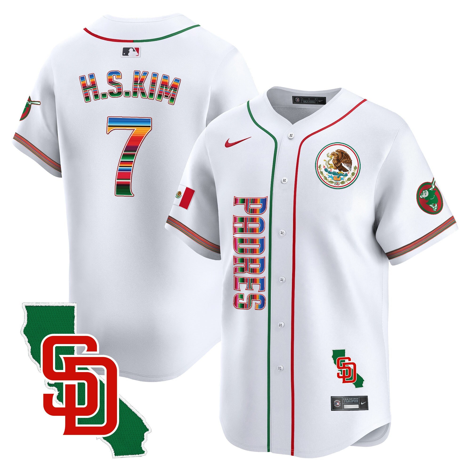 Men’s Mexico California Patch Vapor Premier Limited Jersey V2