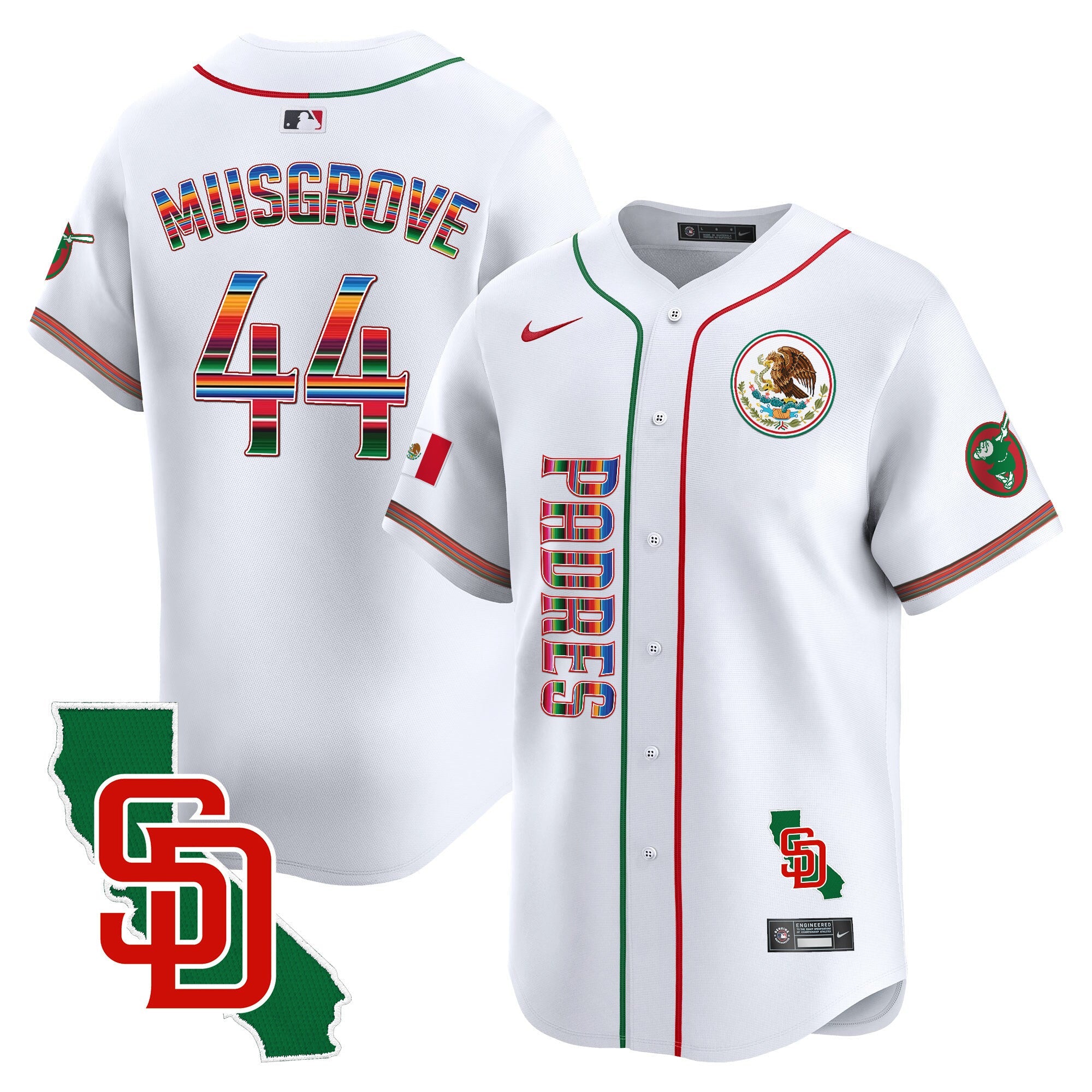 Men’s Mexico California Patch Vapor Premier Limited Jersey V2