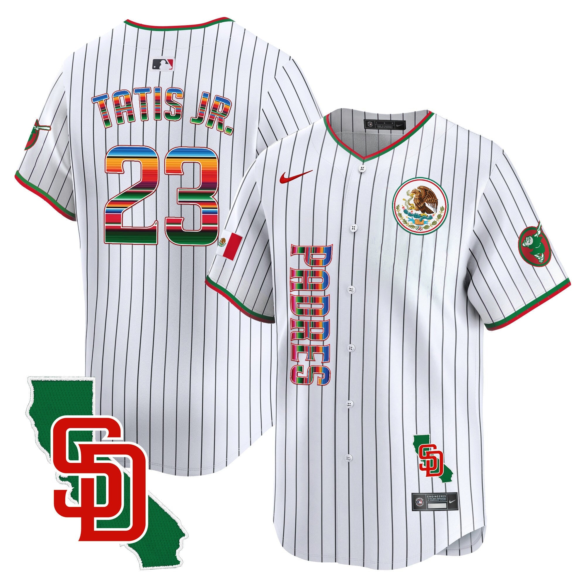 Men’s Mexico California Patch Vapor Premier Limited Jersey V2