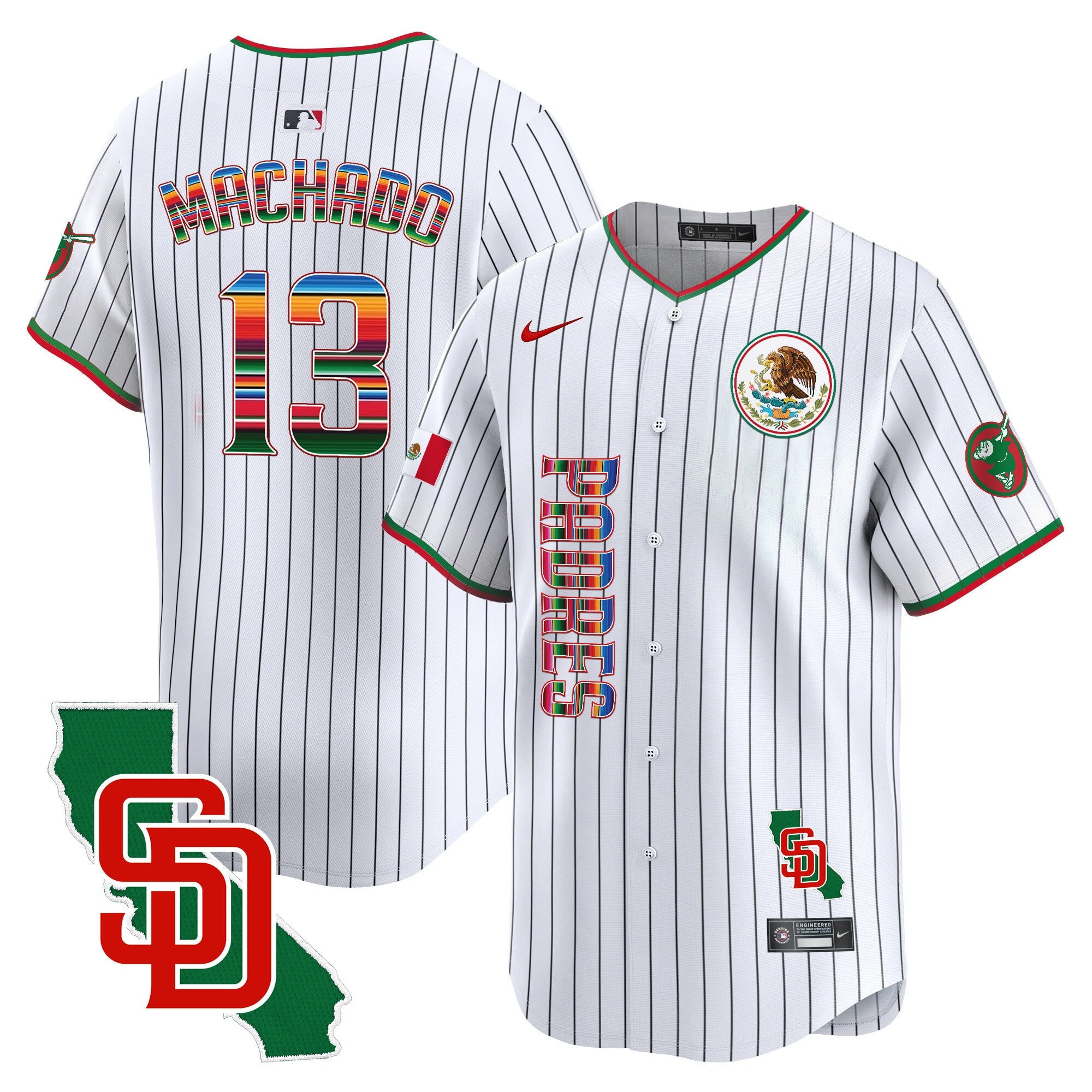 Men’s Mexico California Patch Vapor Premier Limited Jersey V2