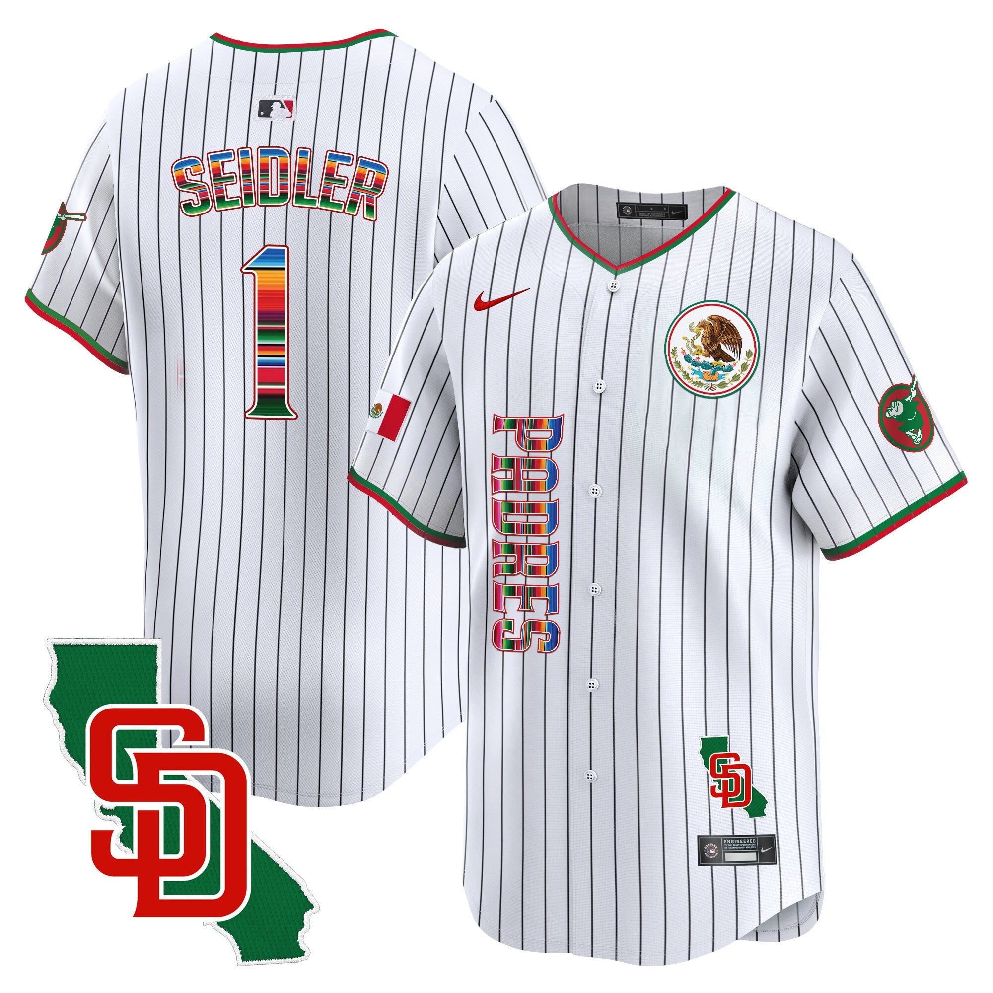 Men’s Mexico California Patch Vapor Premier Limited Jersey V2