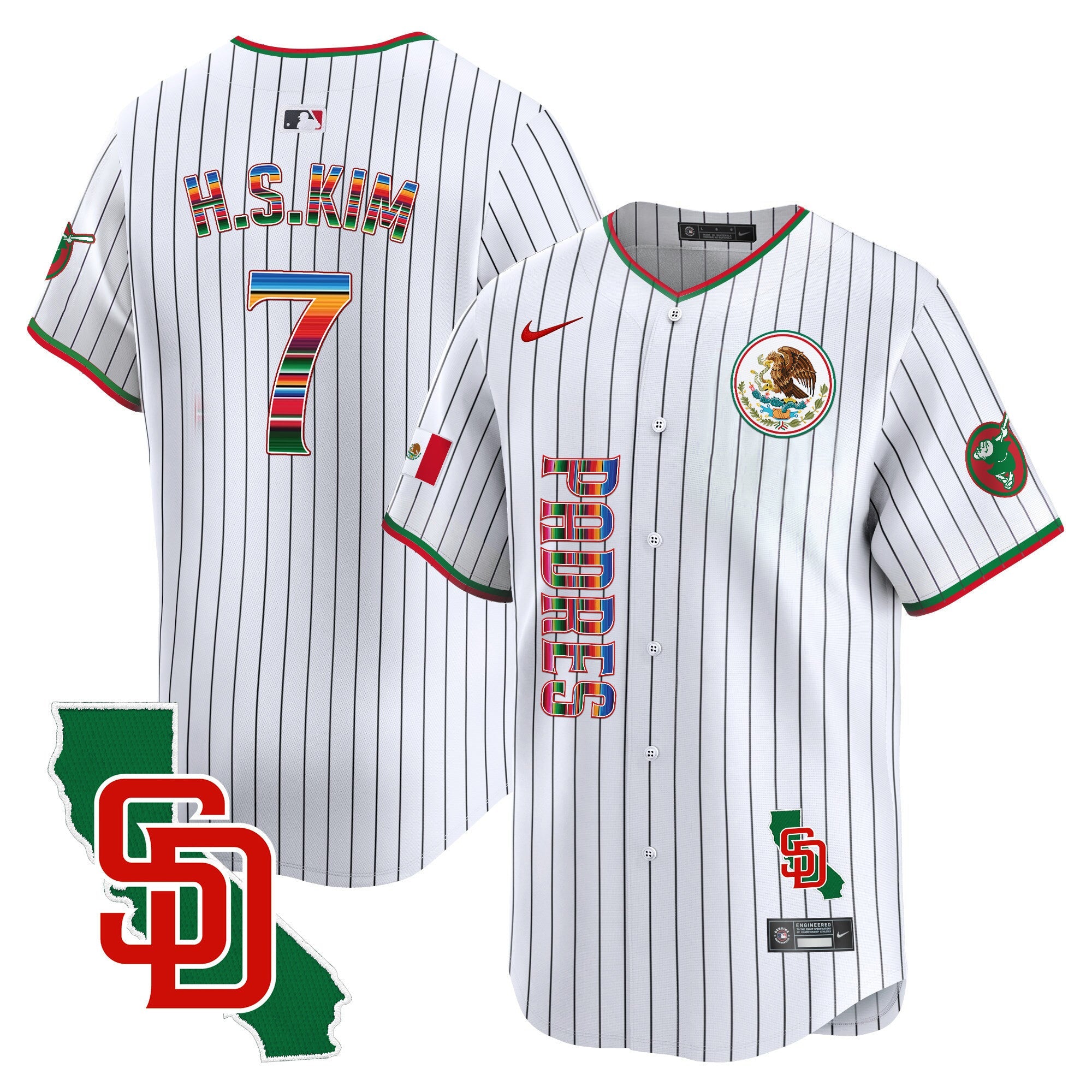 Men’s Mexico California Patch Vapor Premier Limited Jersey V2