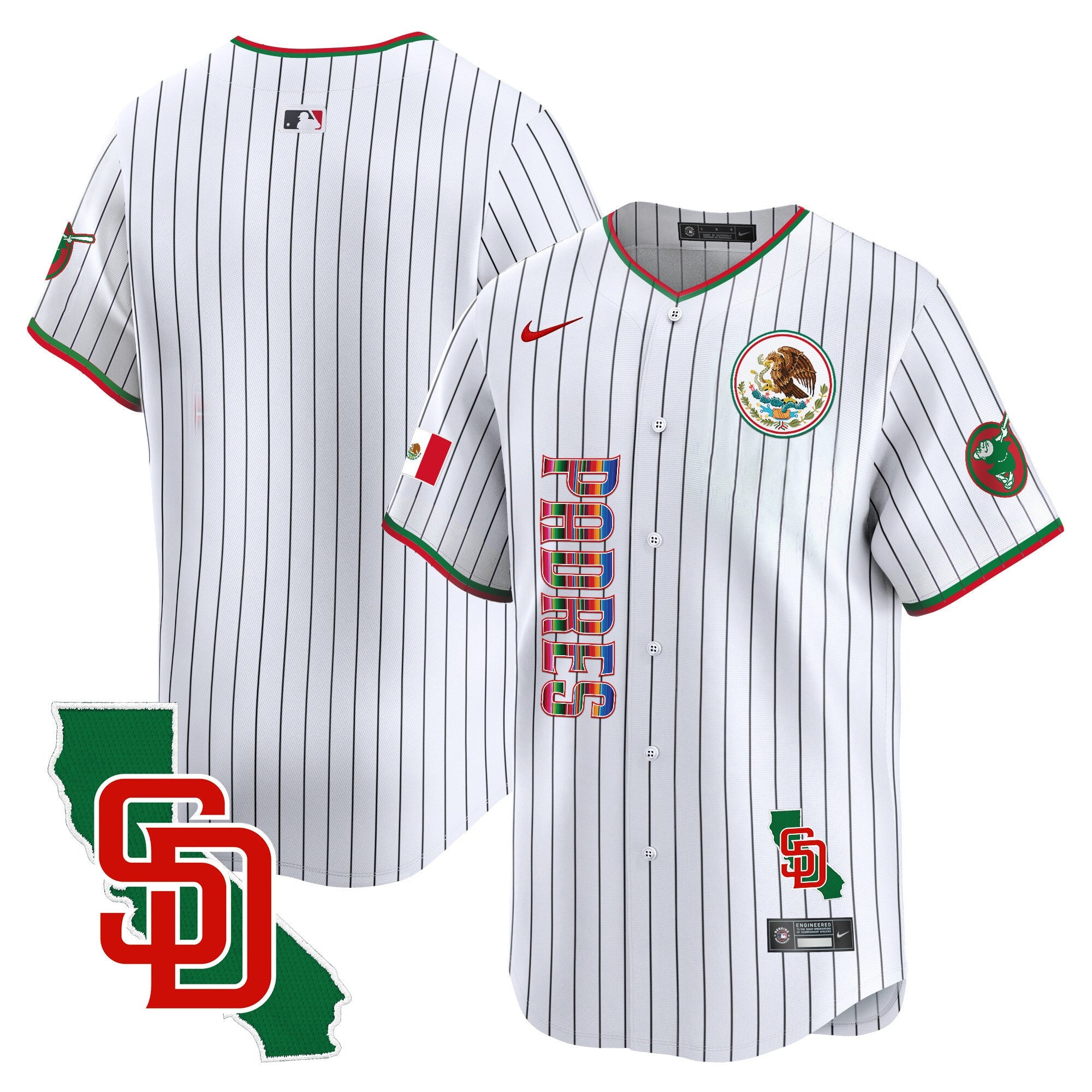 Men’s Mexico California Patch Vapor Premier Limited Jersey V2
