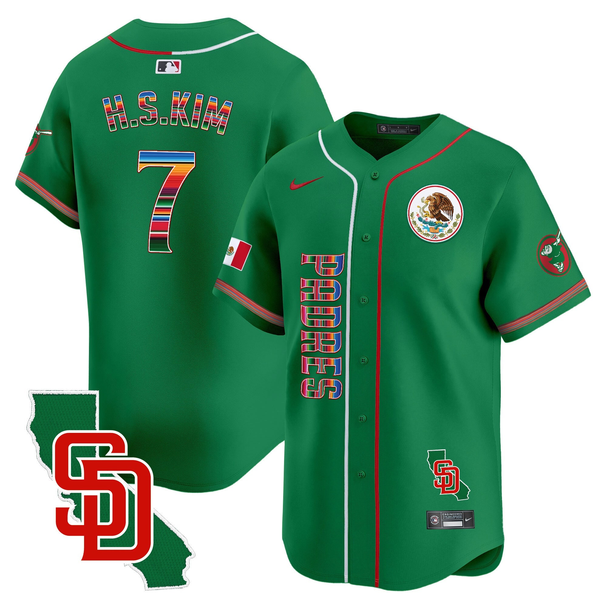 Men’s Mexico California Patch Vapor Premier Limited Jersey V2