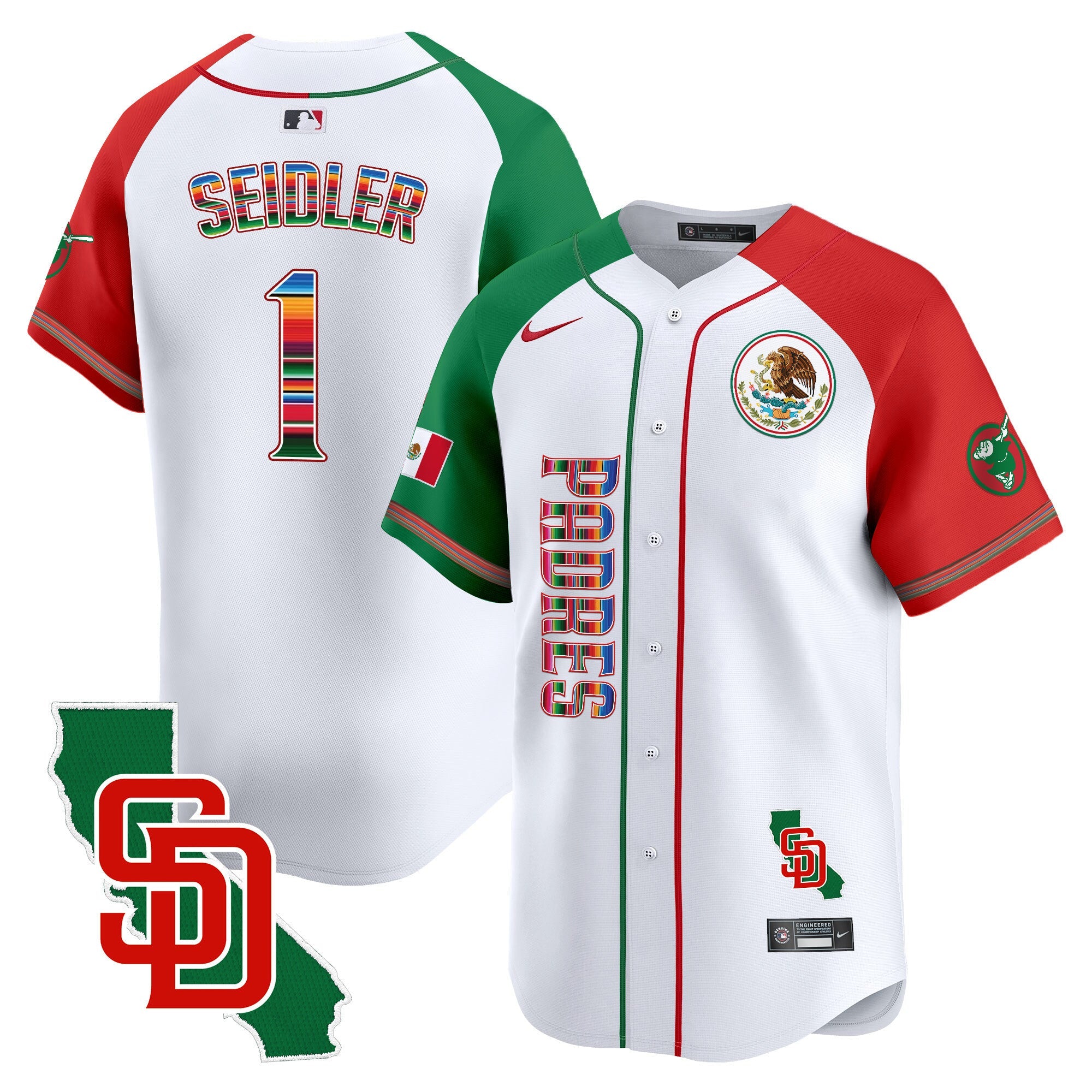 Men’s Mexico California Patch Vapor Premier Limited Jersey V2