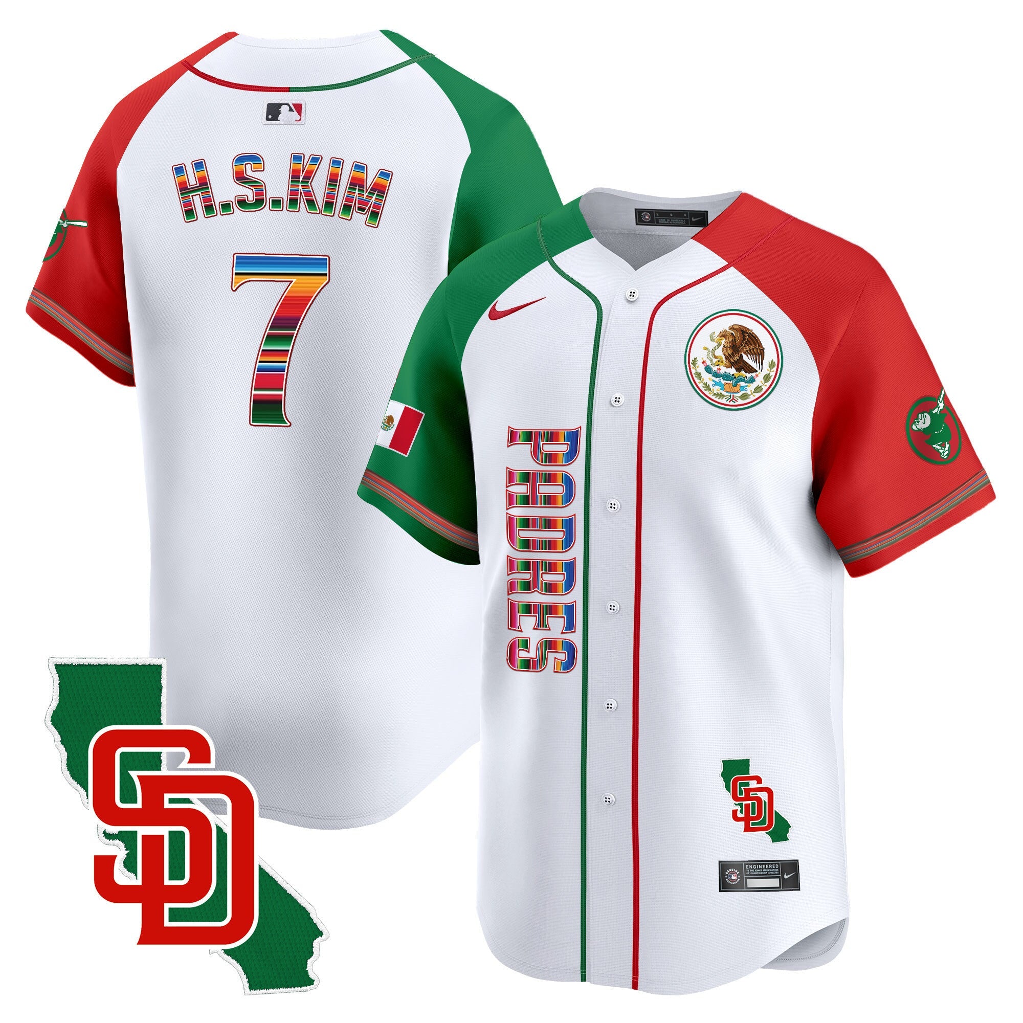 Men’s Mexico California Patch Vapor Premier Limited Jersey V2
