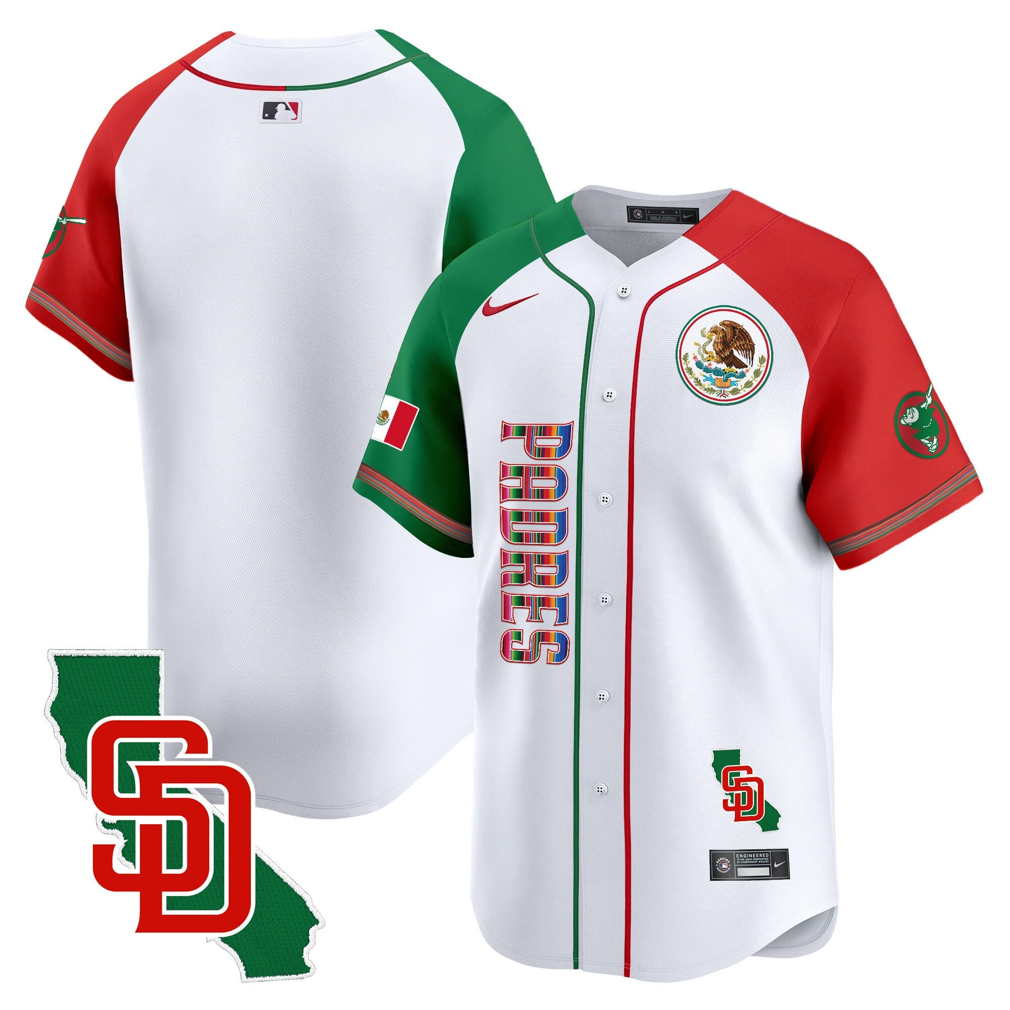 Men’s Mexico California Patch Vapor Premier Limited Jersey V2