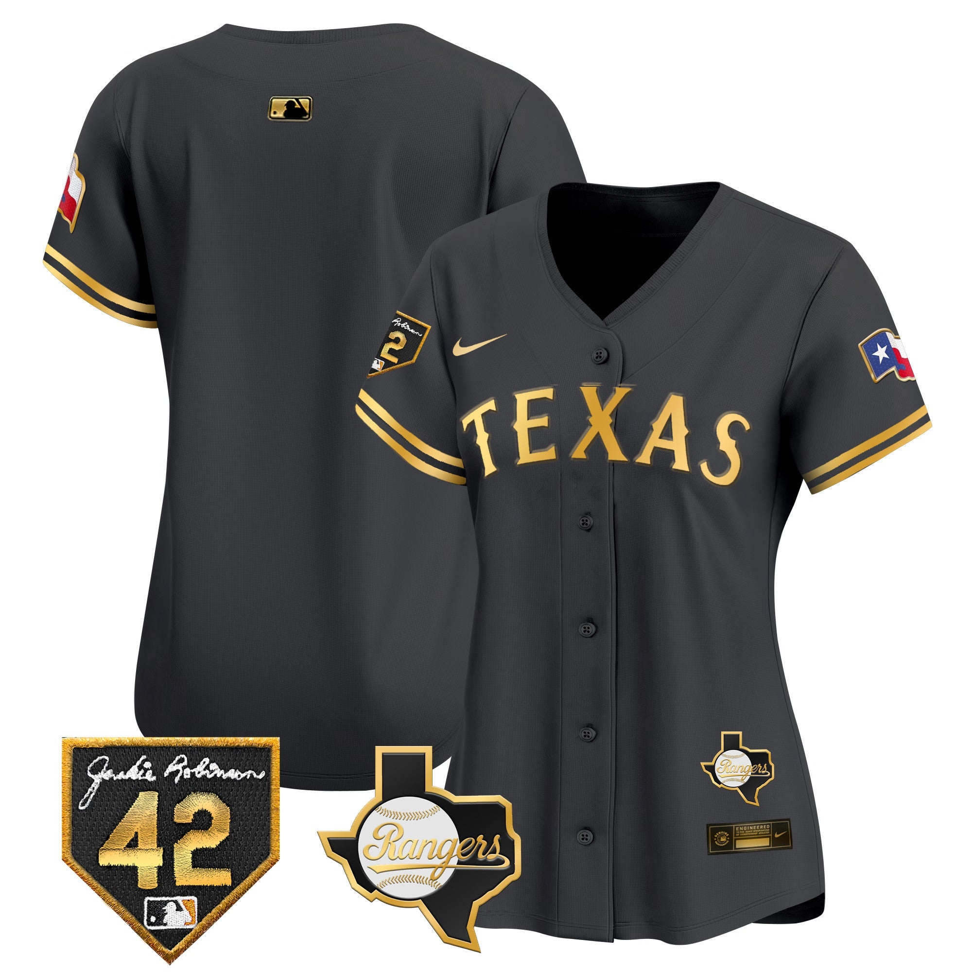 Women’s Texas 2024 Jackie Robinson Patch Vapor Premier Limited Jersey