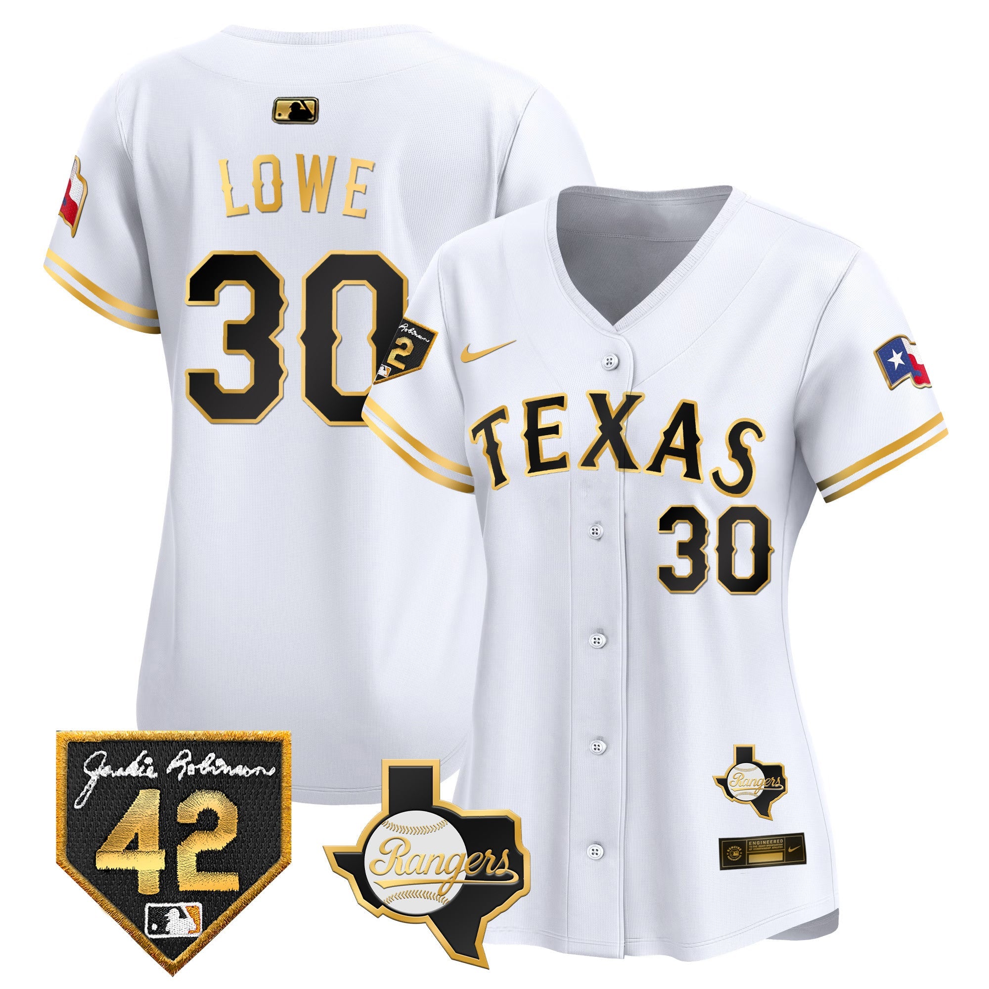 Women’s Texas 2024 Jackie Robinson Patch Vapor Premier Limited Jersey
