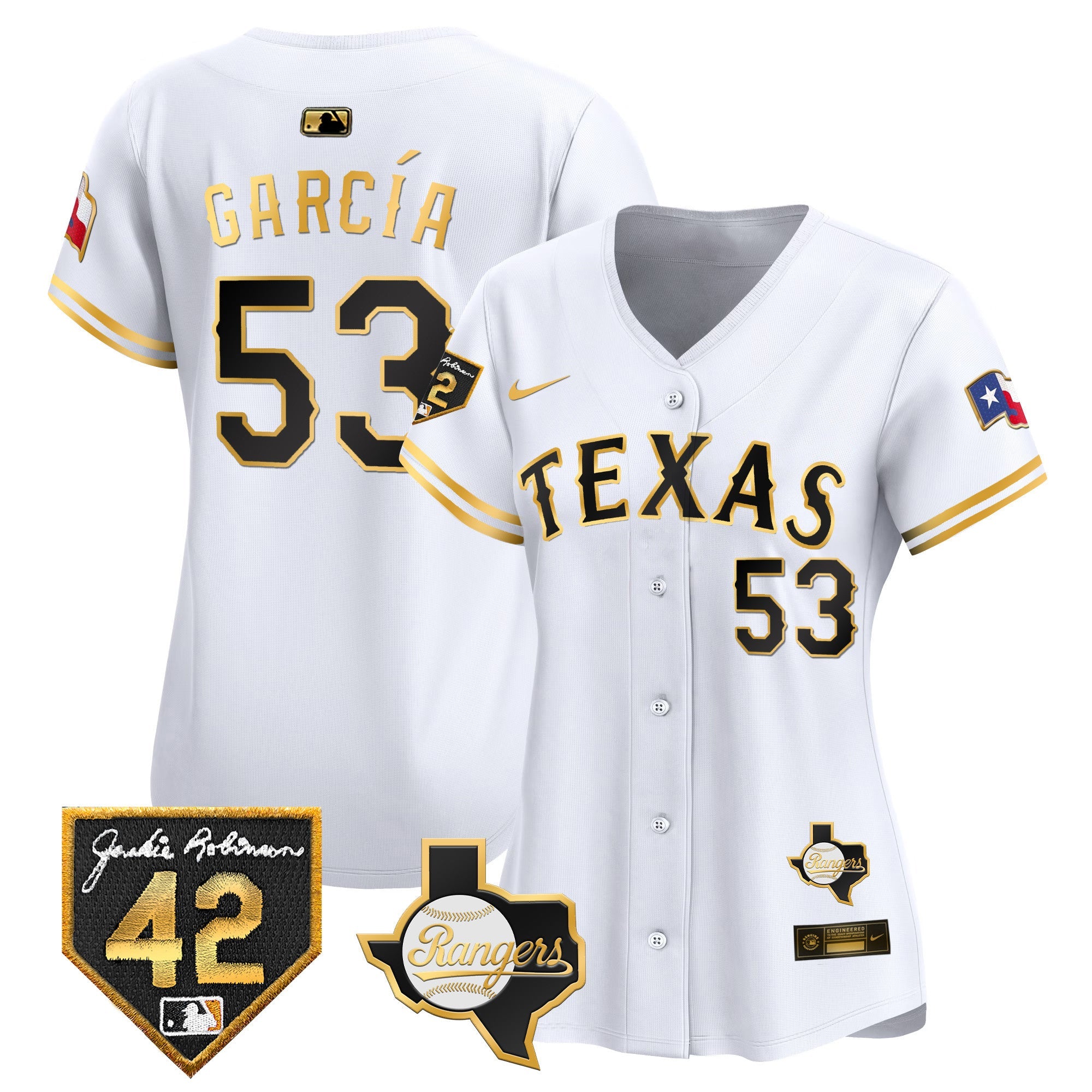 Women’s Texas 2024 Jackie Robinson Patch Vapor Premier Limited Jersey