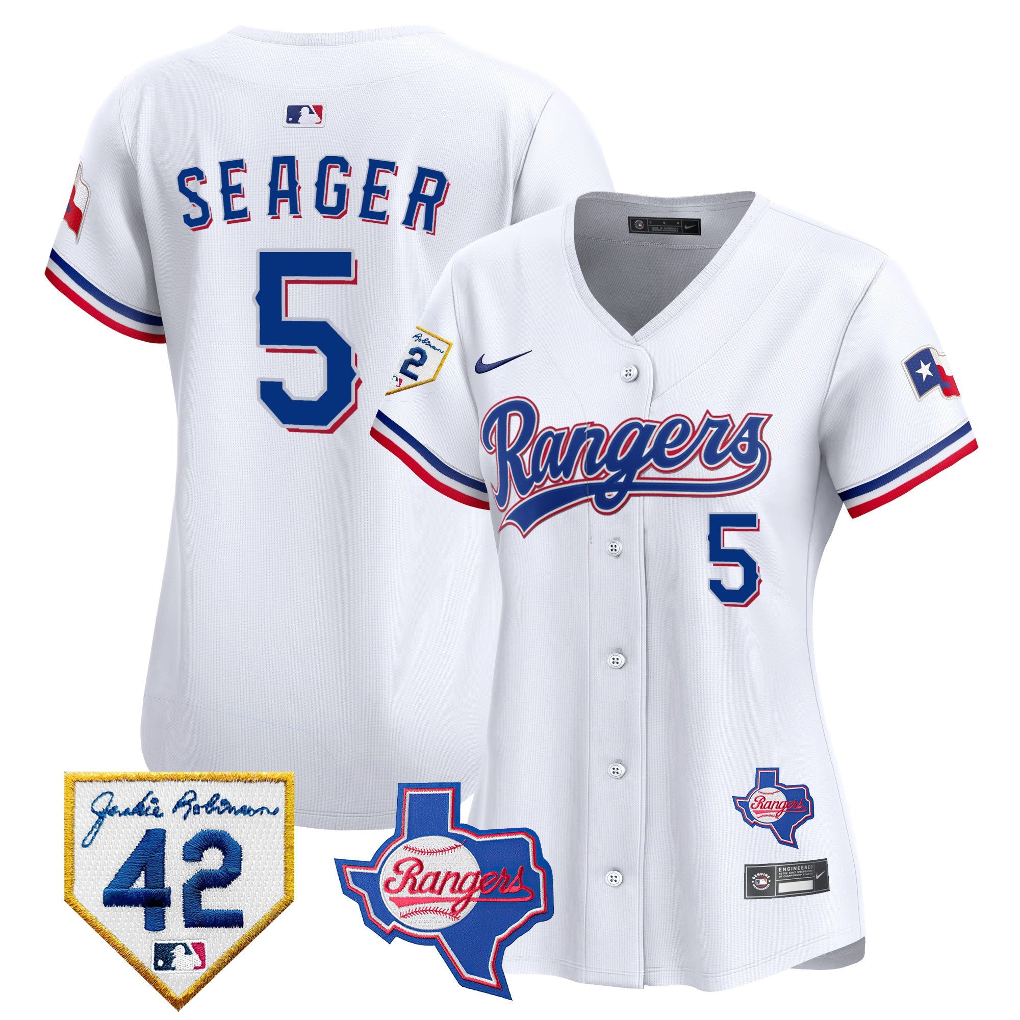 Women’s Texas 2024 Jackie Robinson Patch Vapor Premier Limited Jersey