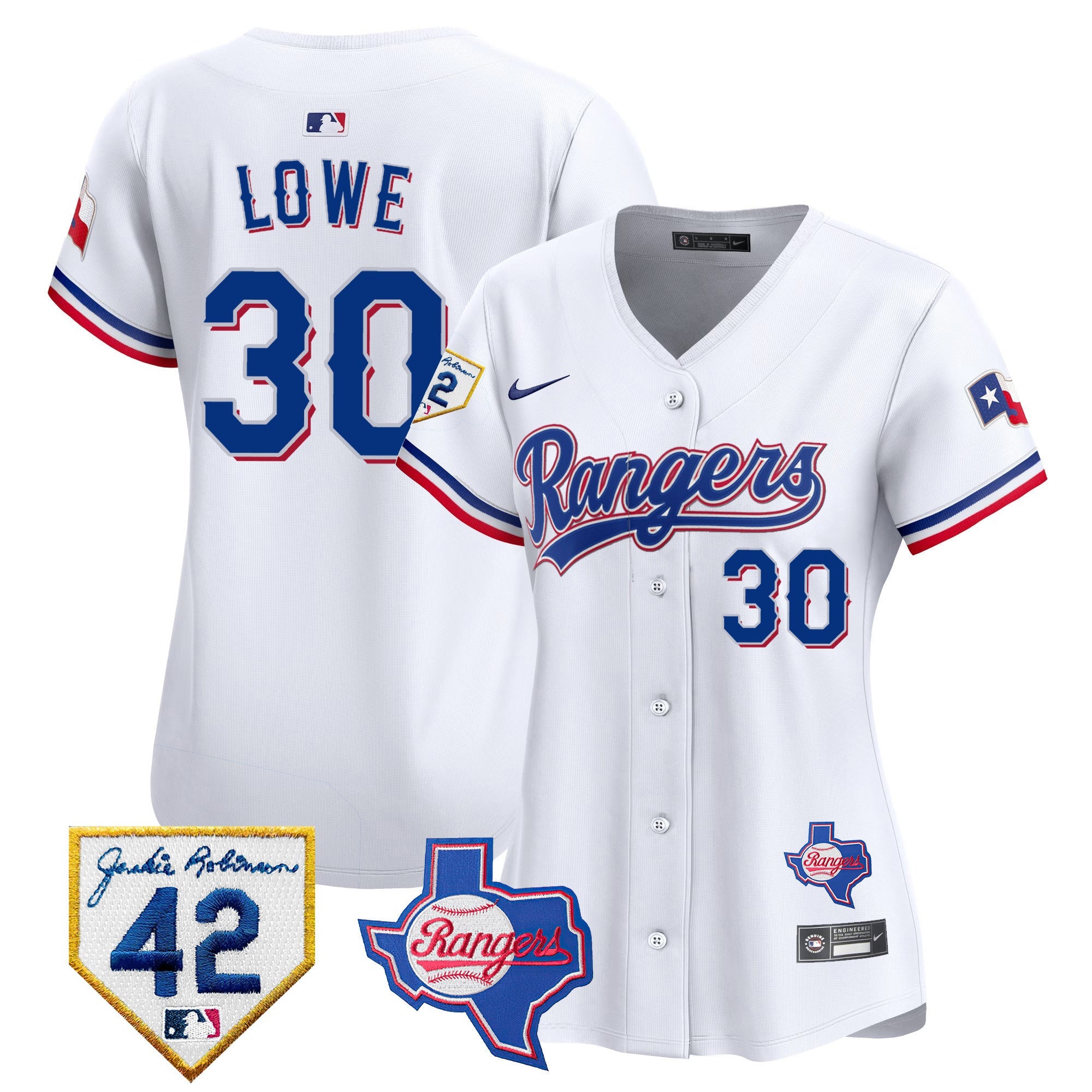 Women’s Texas 2024 Jackie Robinson Patch Vapor Premier Limited Jersey