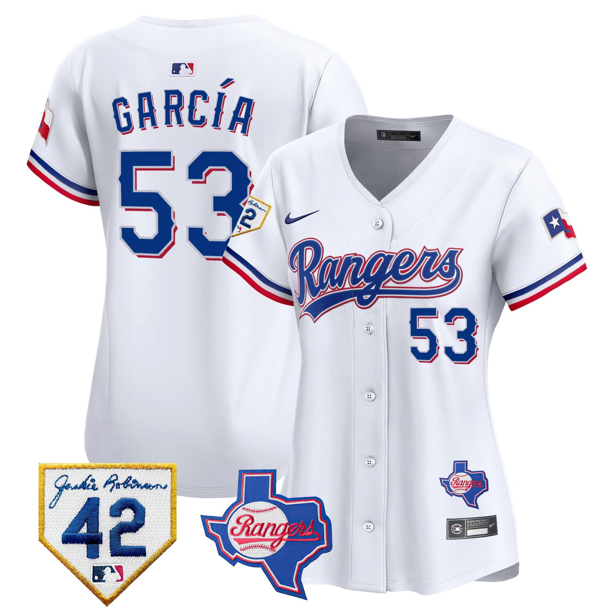Women’s Texas 2024 Jackie Robinson Patch Vapor Premier Limited Jersey