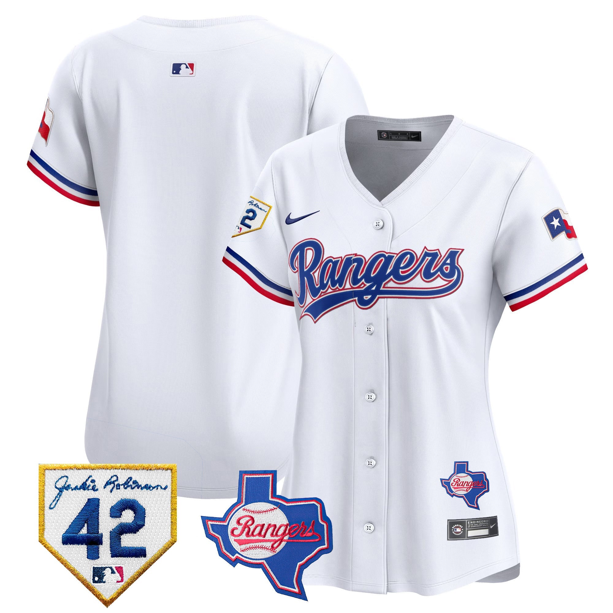 Women’s Texas 2024 Jackie Robinson Patch Vapor Premier Limited Jersey