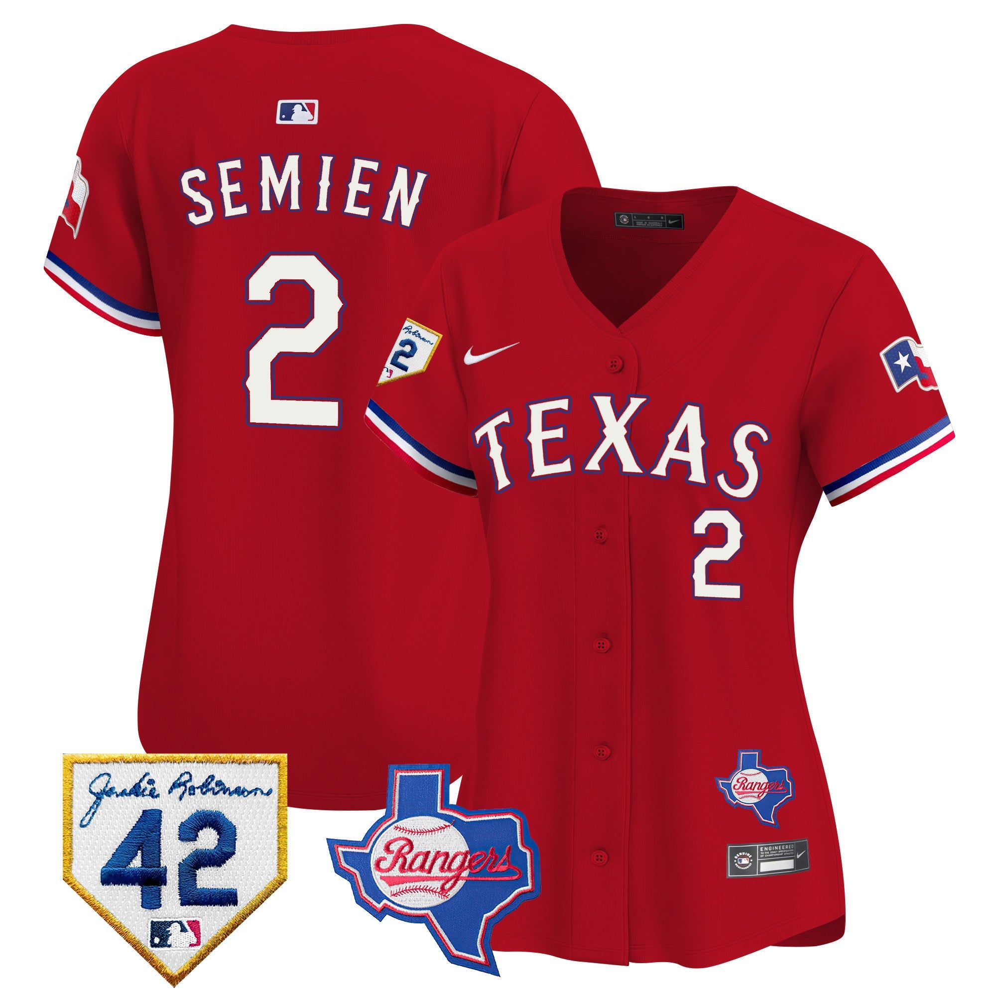 Women’s Texas 2024 Jackie Robinson Patch Vapor Premier Limited Jersey