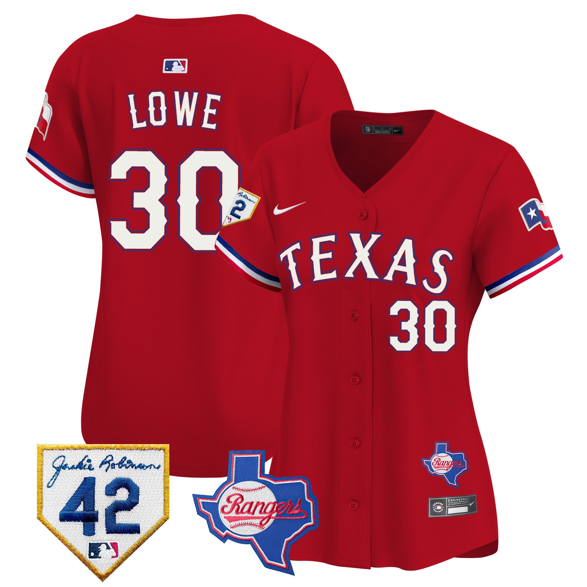 Women’s Texas 2024 Jackie Robinson Patch Vapor Premier Limited Jersey