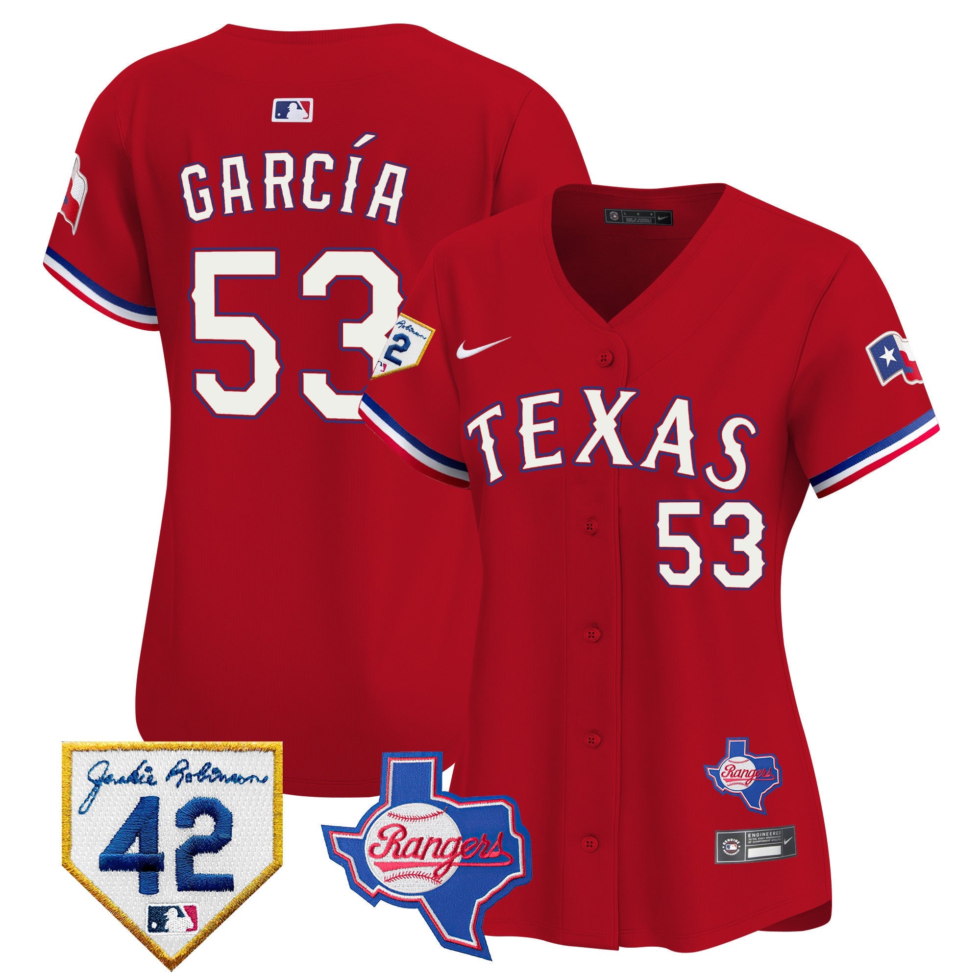 Women’s Texas 2024 Jackie Robinson Patch Vapor Premier Limited Jersey