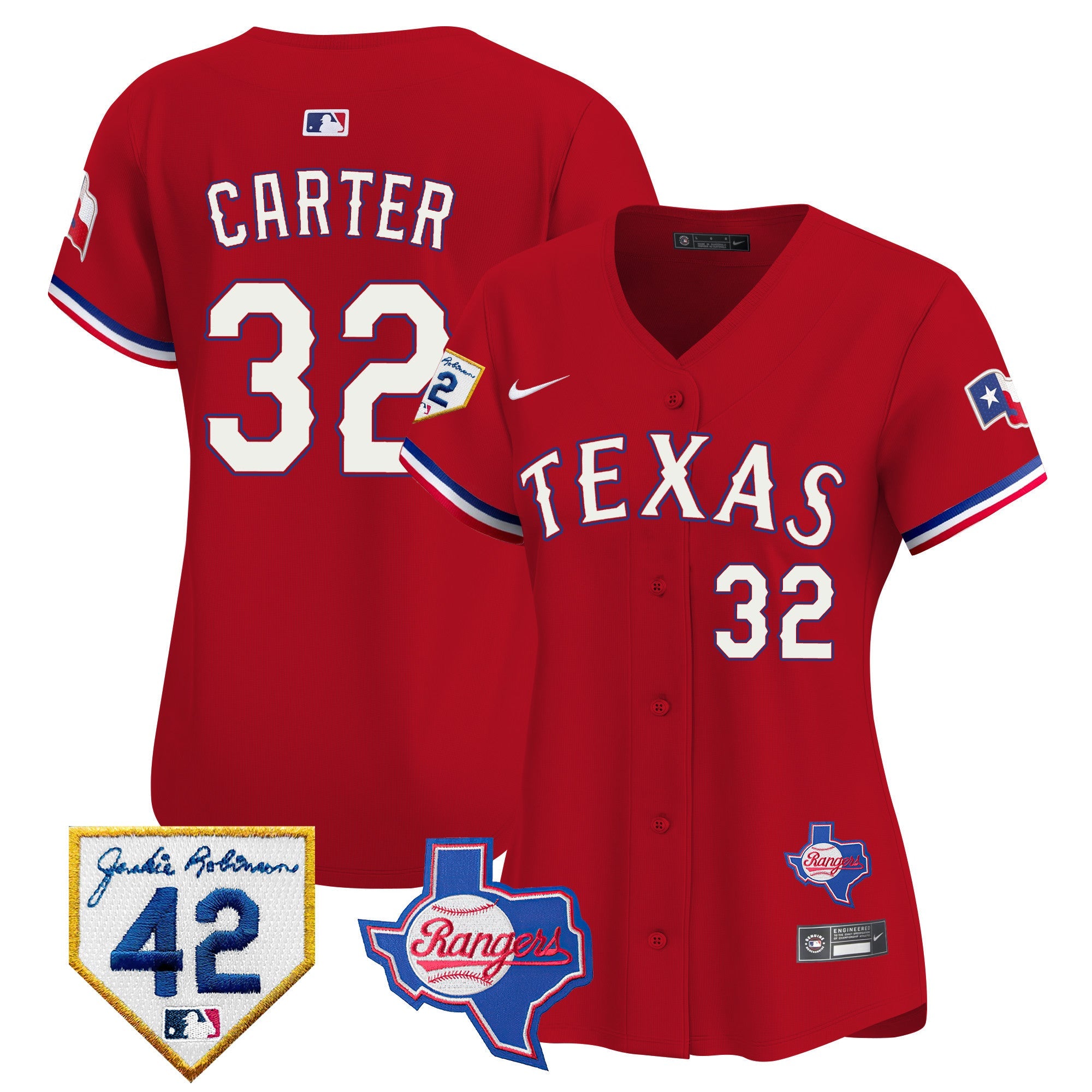 Women’s Texas 2024 Jackie Robinson Patch Vapor Premier Limited Jersey